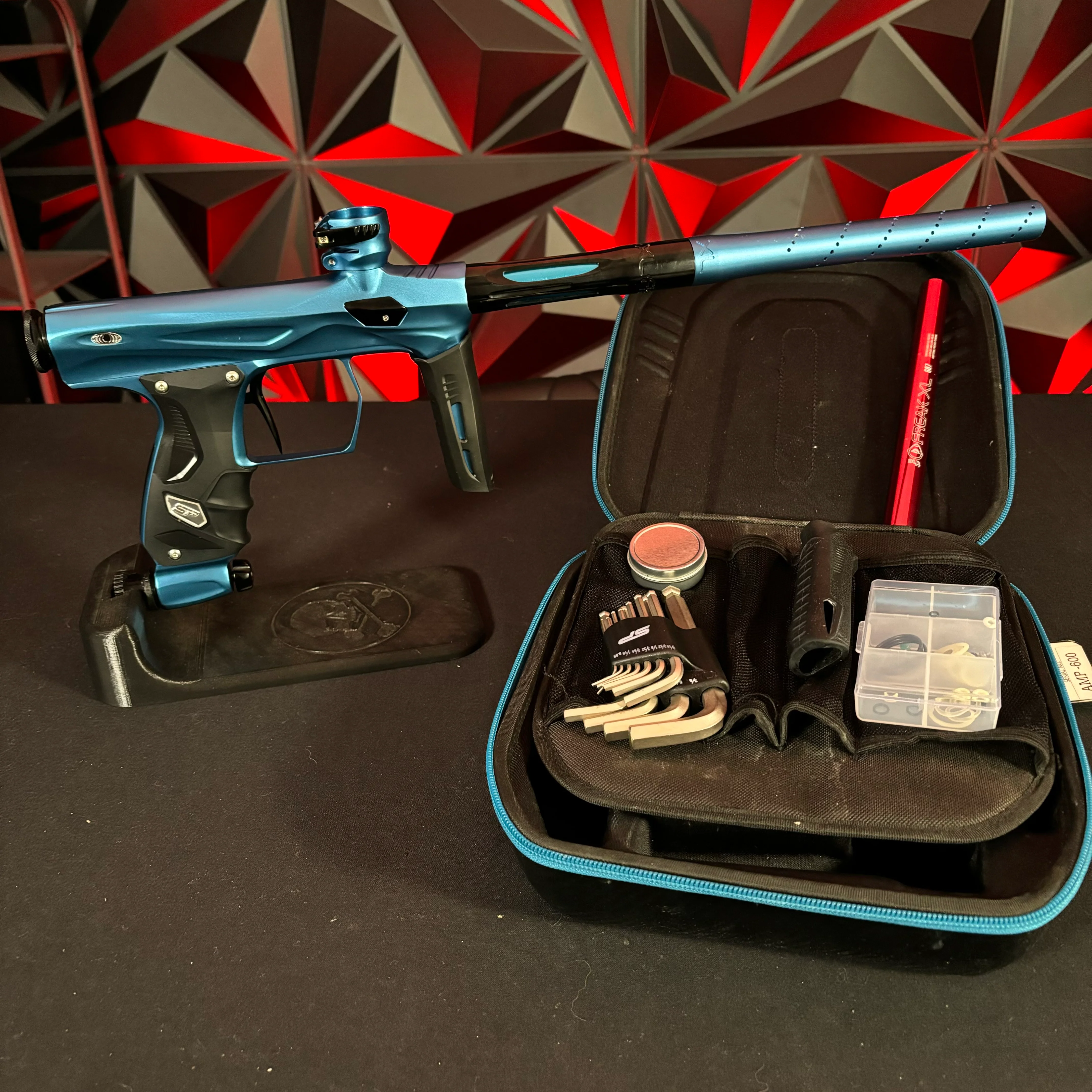 Used Shocker Amp Paintball Gun - Dust Blue - Image 7