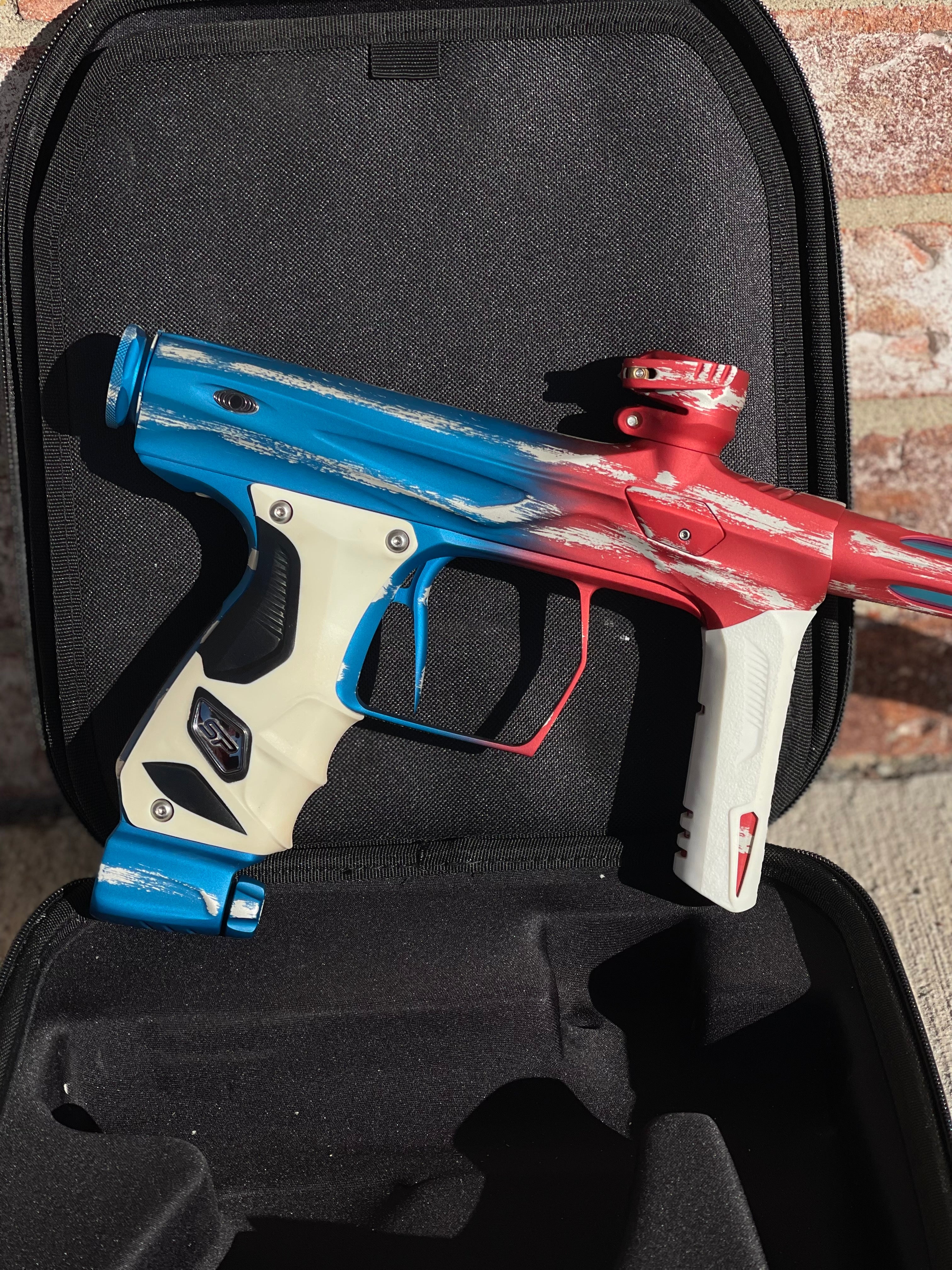 Used Shocker Amp Paintball Gun - LE Patriot - Image 5