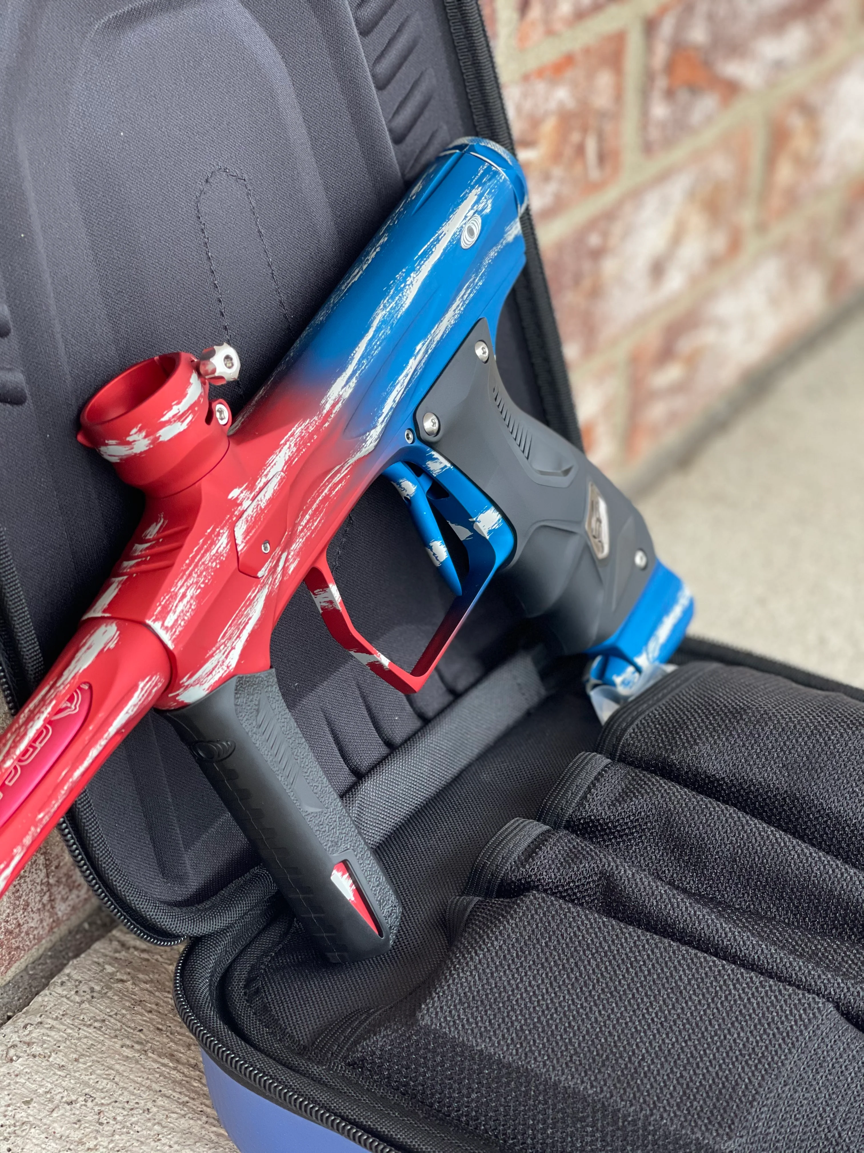 Used Shocker Amp Paintball Gun - LE Patriot - Image 5