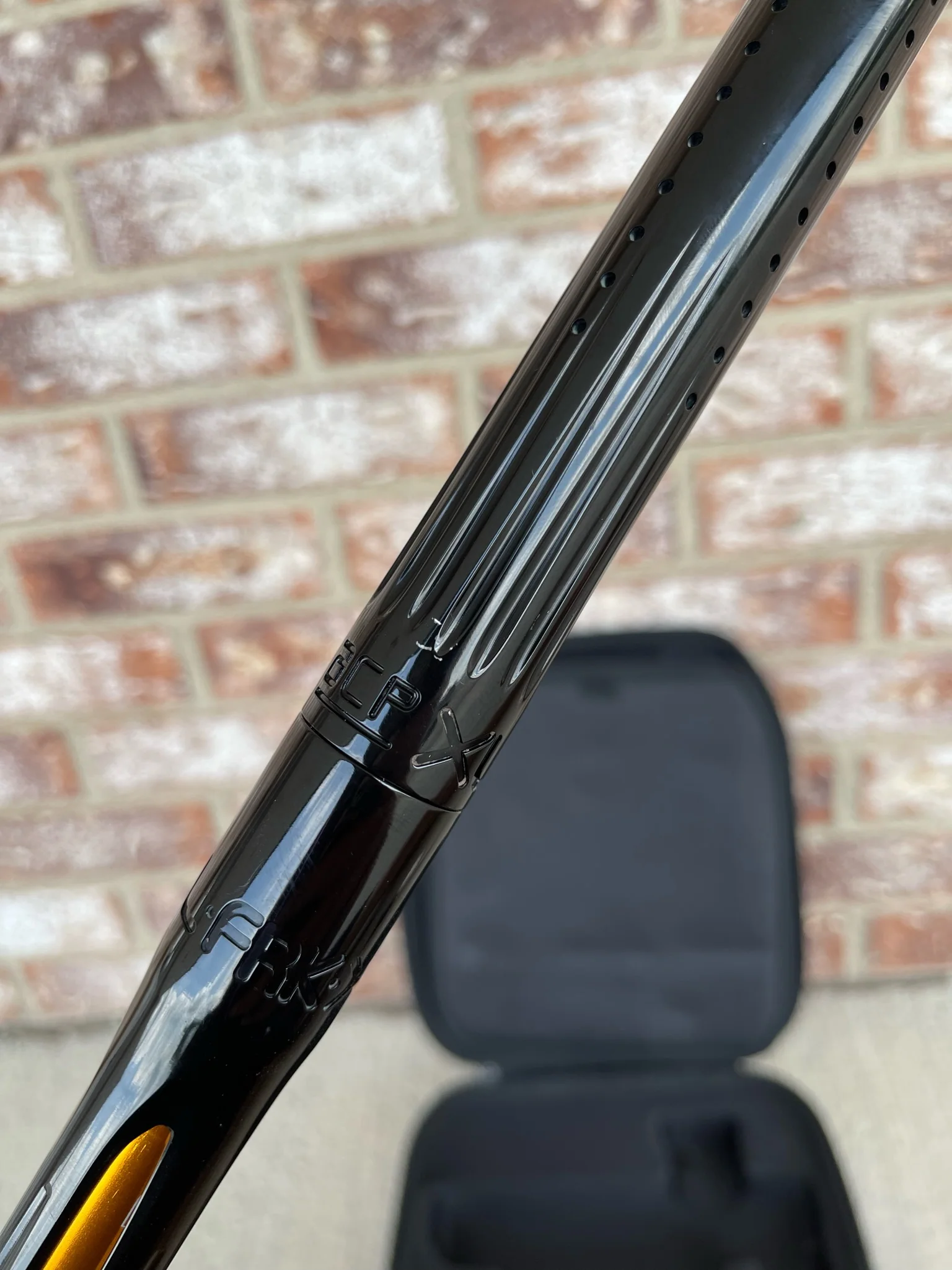 Used Shocker Amp Paintball Gun - Pewter w/ Gloss Black ACP Tip - Image 10