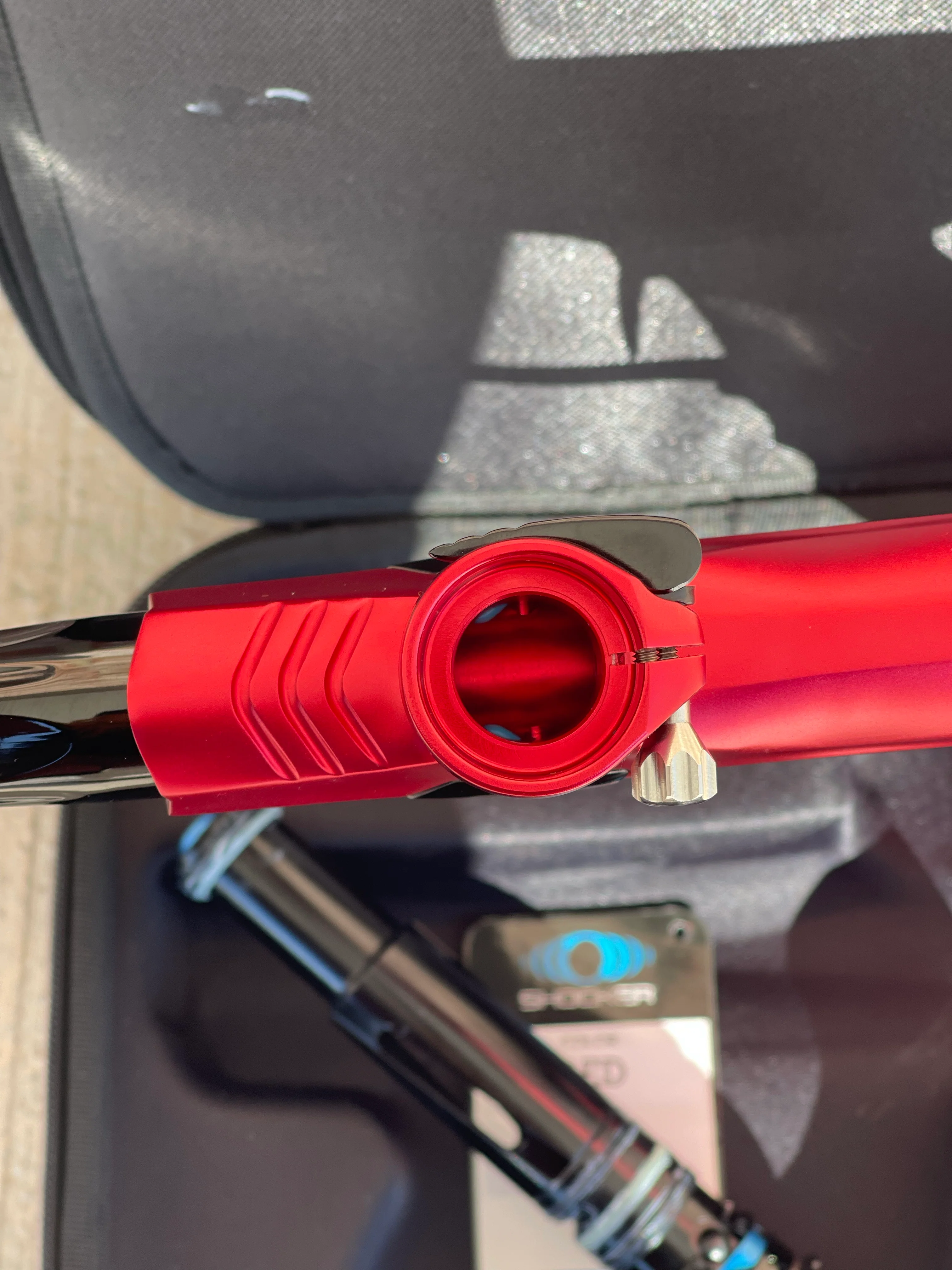 Used Shocker Amp Paintball Gun - Red - Image 10