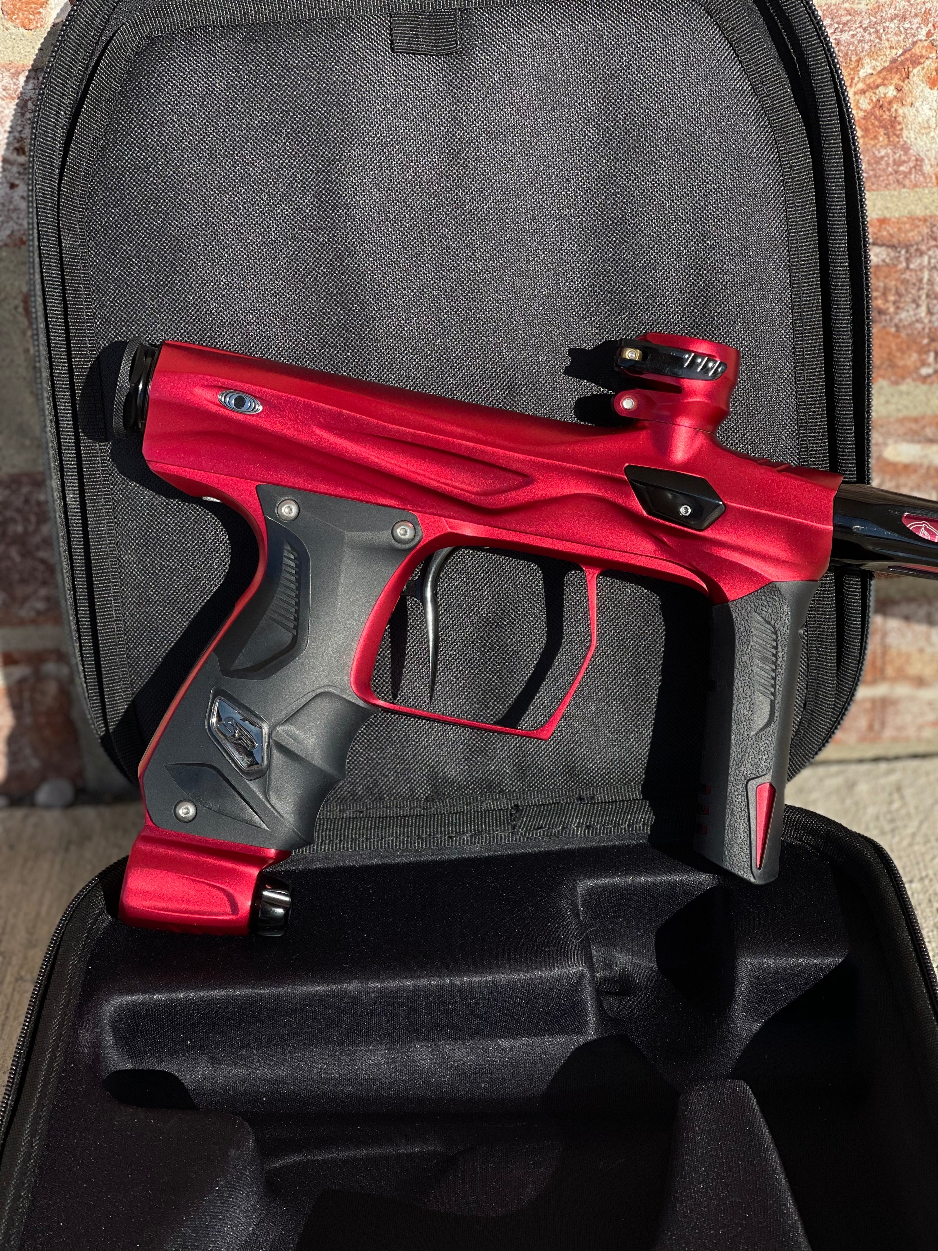 Used Shocker Amp Paintball Gun - Red - Image 5