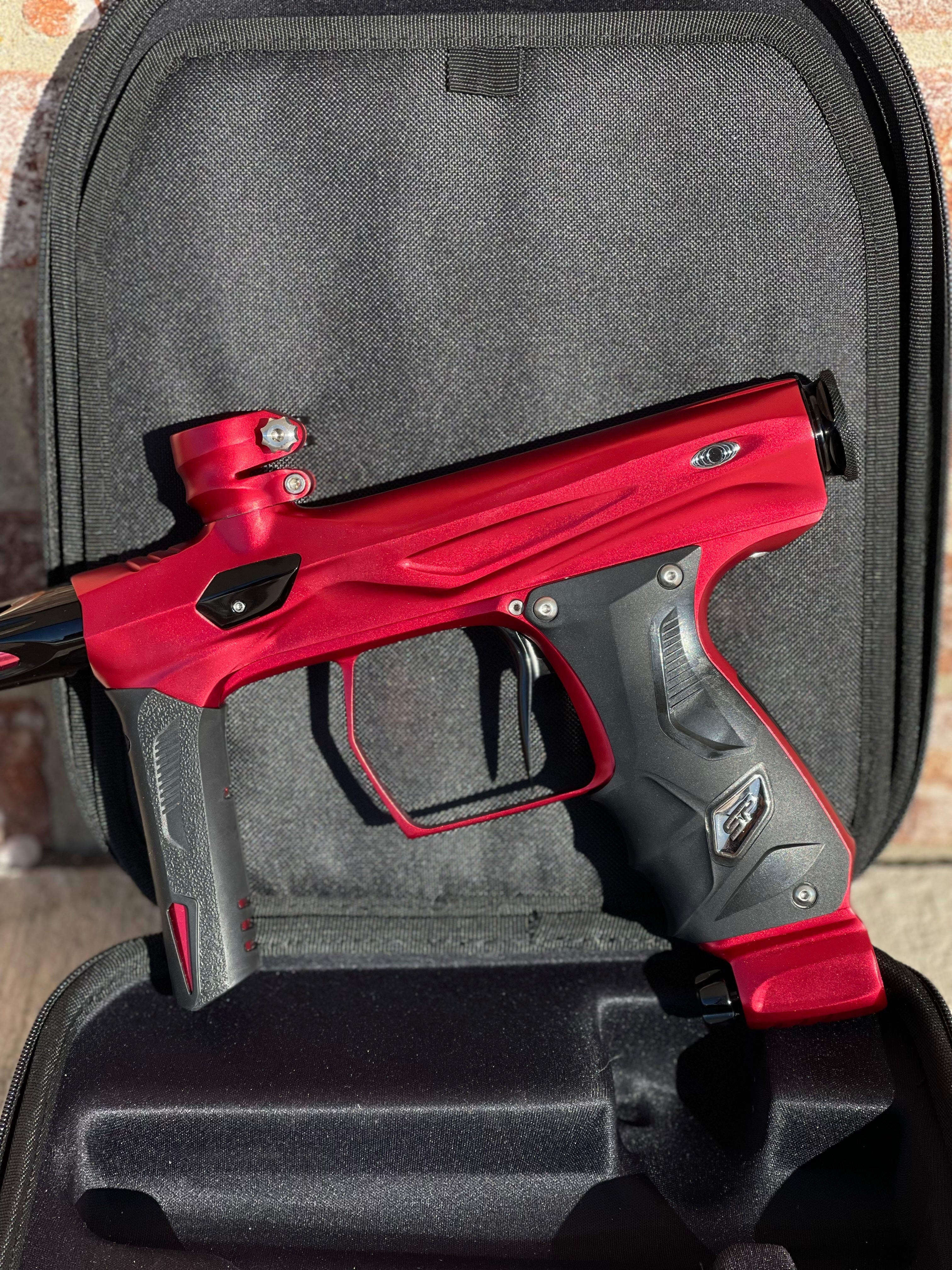 Used Shocker Amp Paintball Gun - Red - Image 6