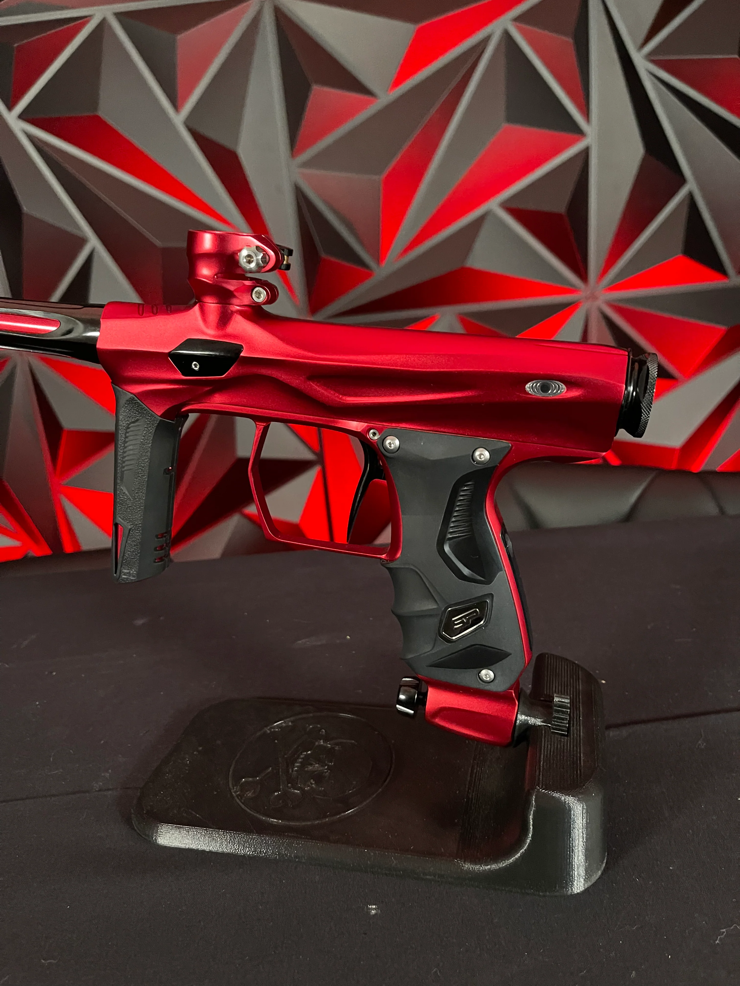 Used Shocker Amp Paintball Gun - Red - Image 5