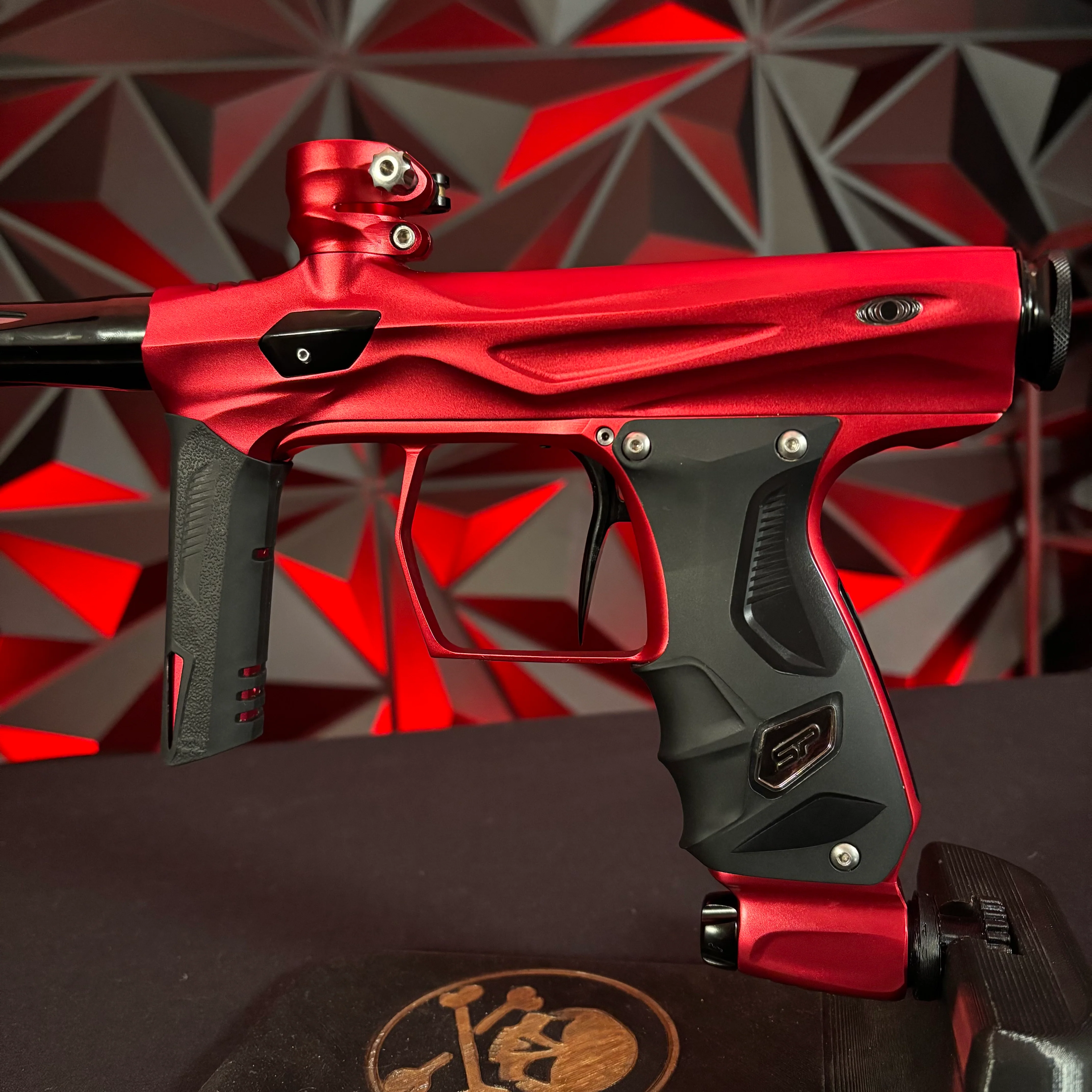 Used Shocker Amp Paintball Gun - Red - Image 5