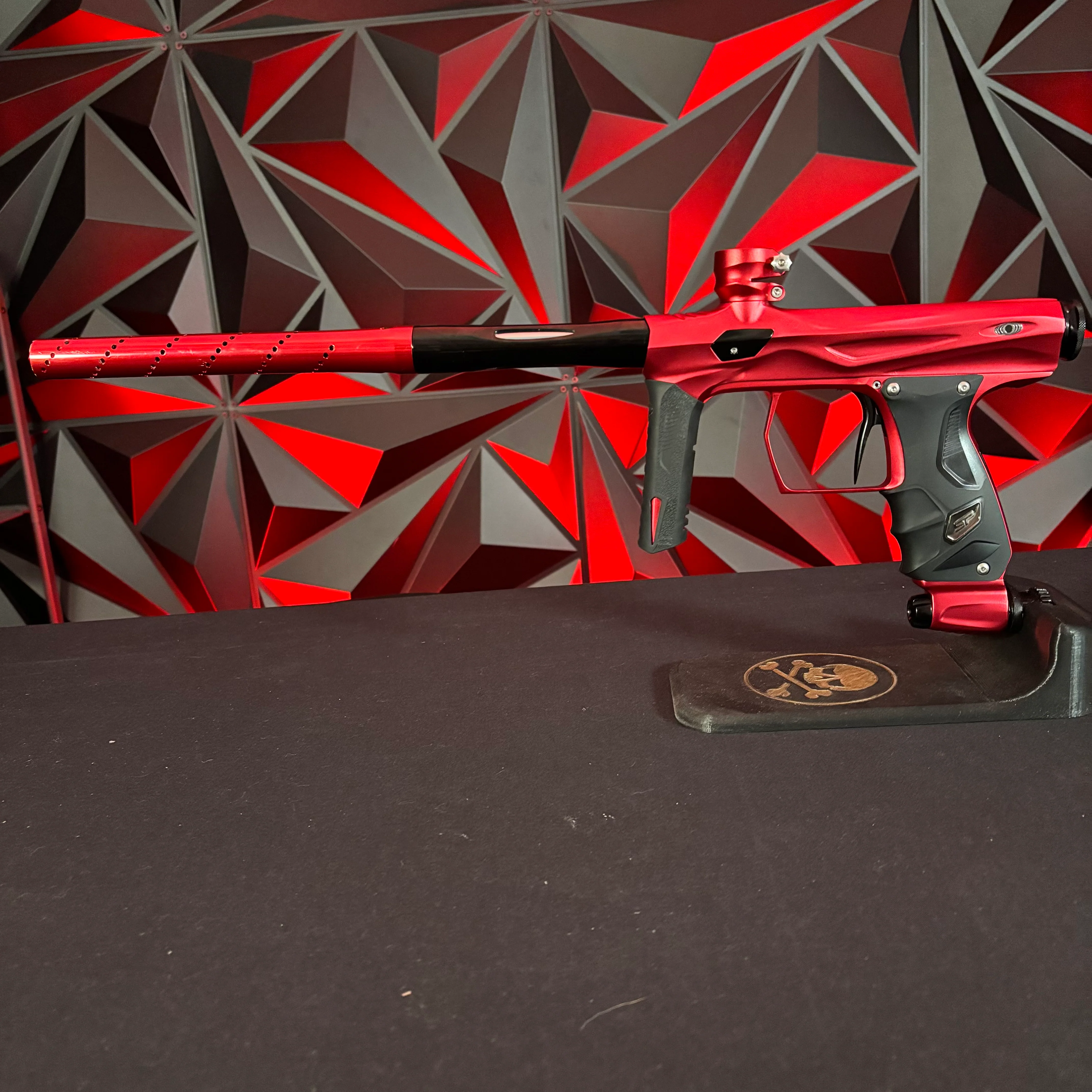 Used Shocker Amp Paintball Gun - Red - Image 7