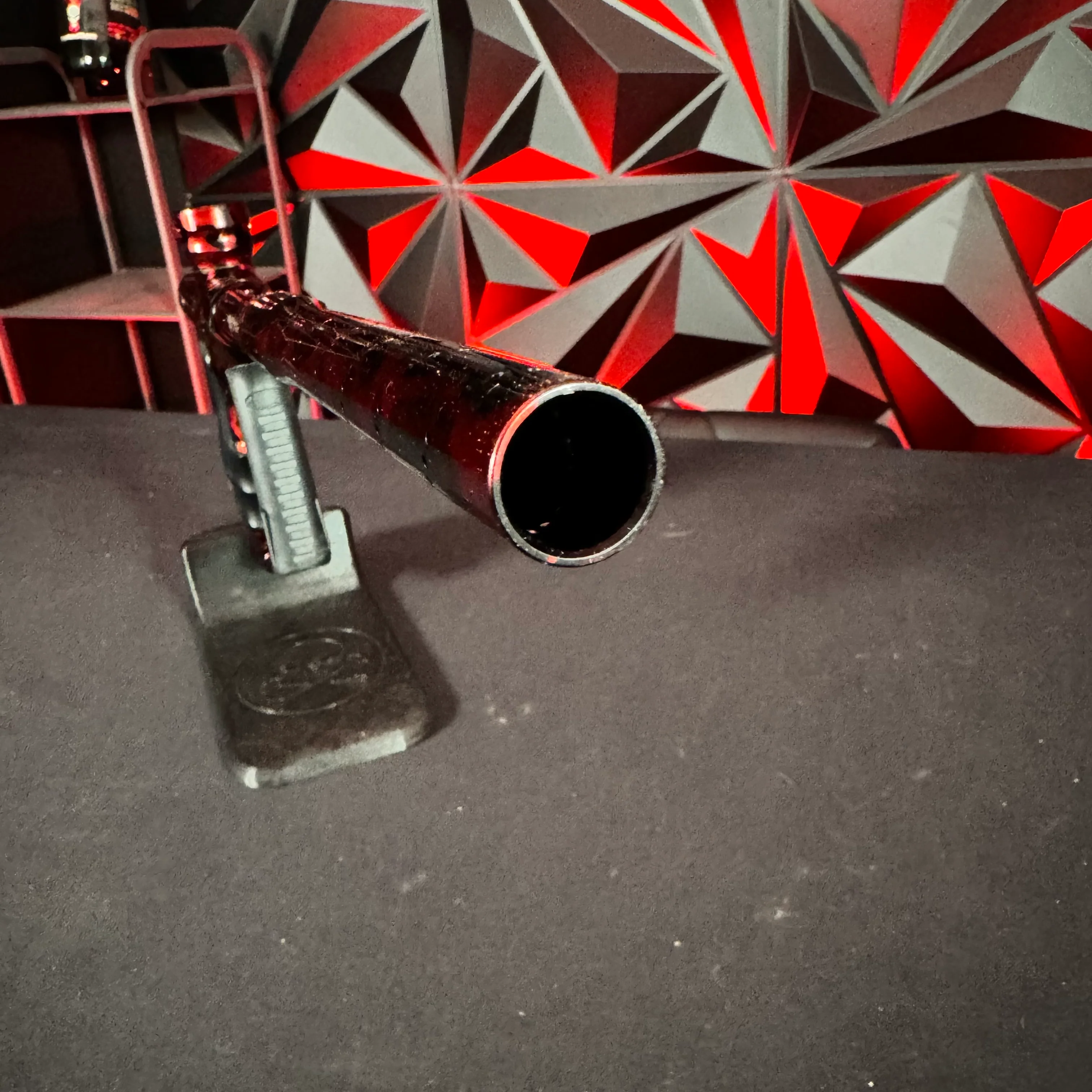 Used Shocker Amp Paintball Gun - Smoke Black/Red - Image 9