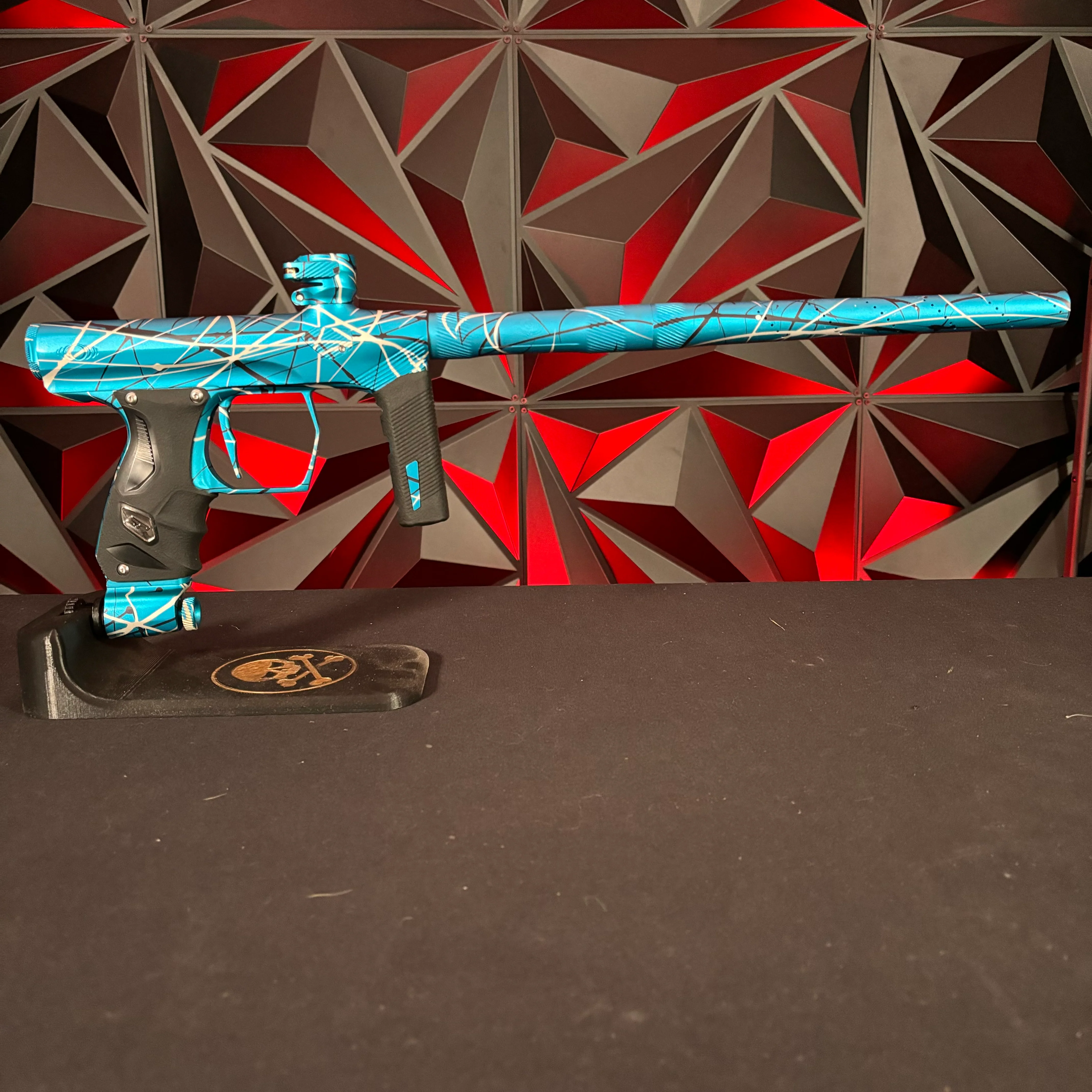 Used Shocker ERA Paintball Gun - Blue Splash - Image 6