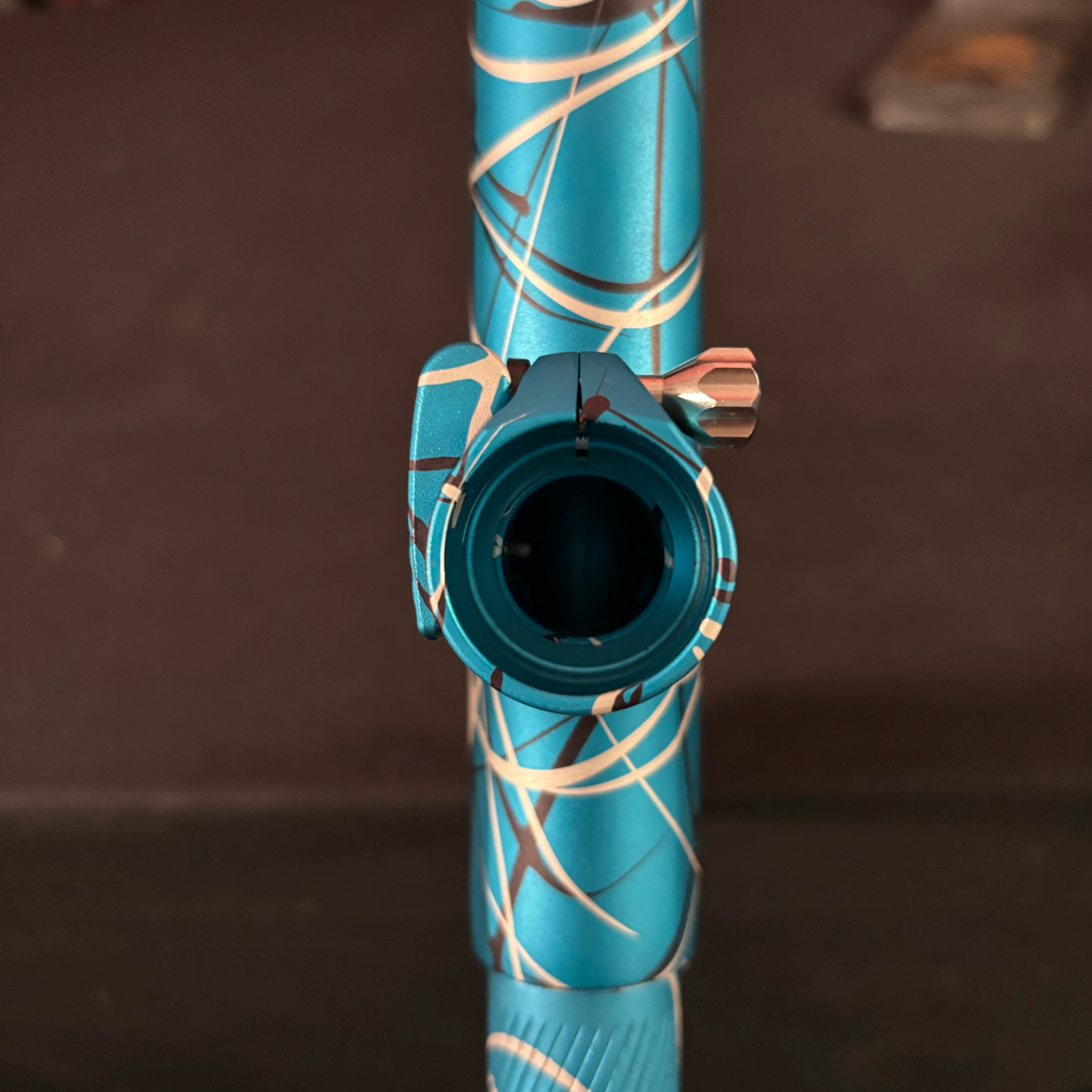 Used Shocker ERA Paintball Gun - Blue Splash - Image 8