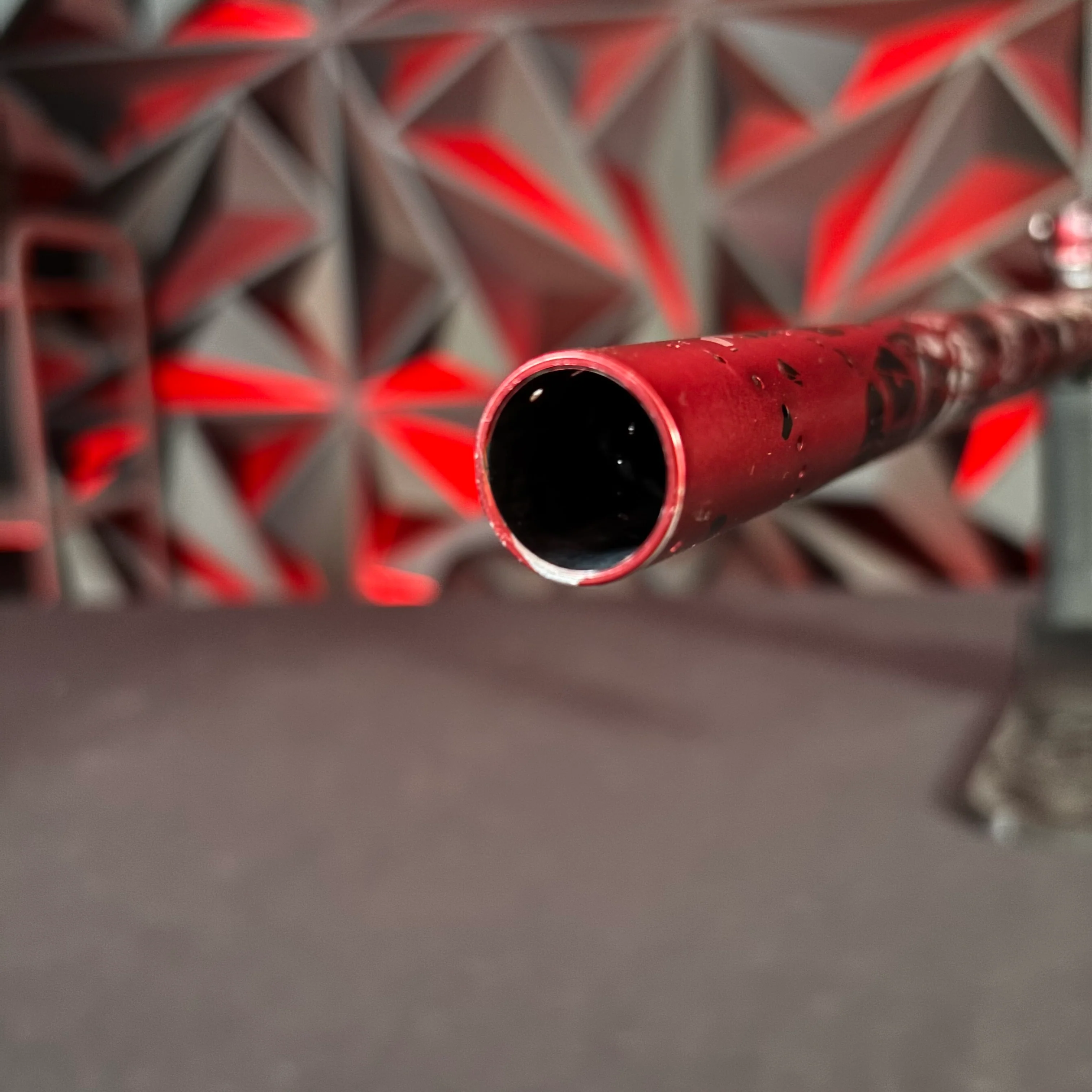 Used Shocker ERA Paintball Gun - Red/Black Splash - Image 10