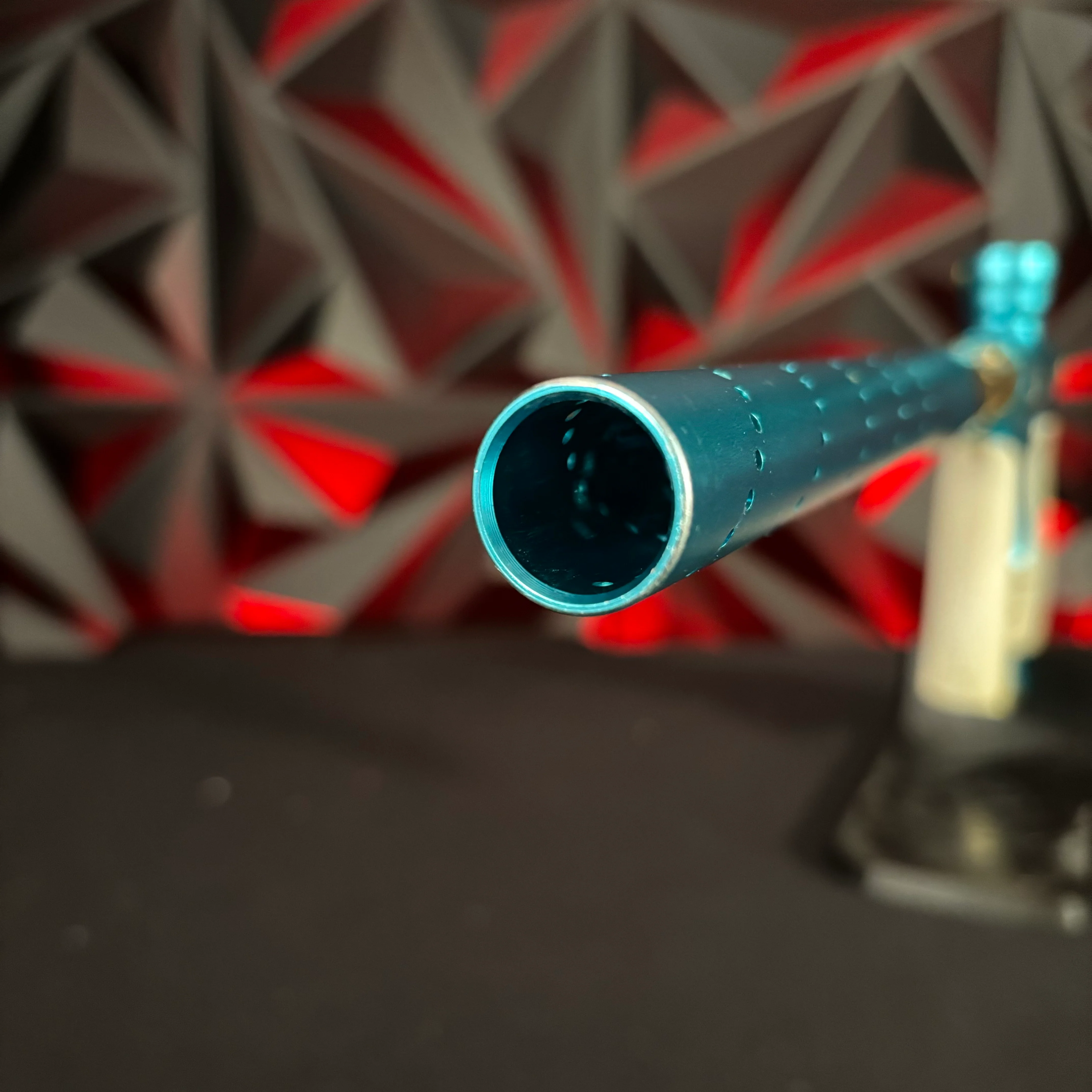 Used Shocker XLS Paintball Gun - Teal/Gold - Image 9