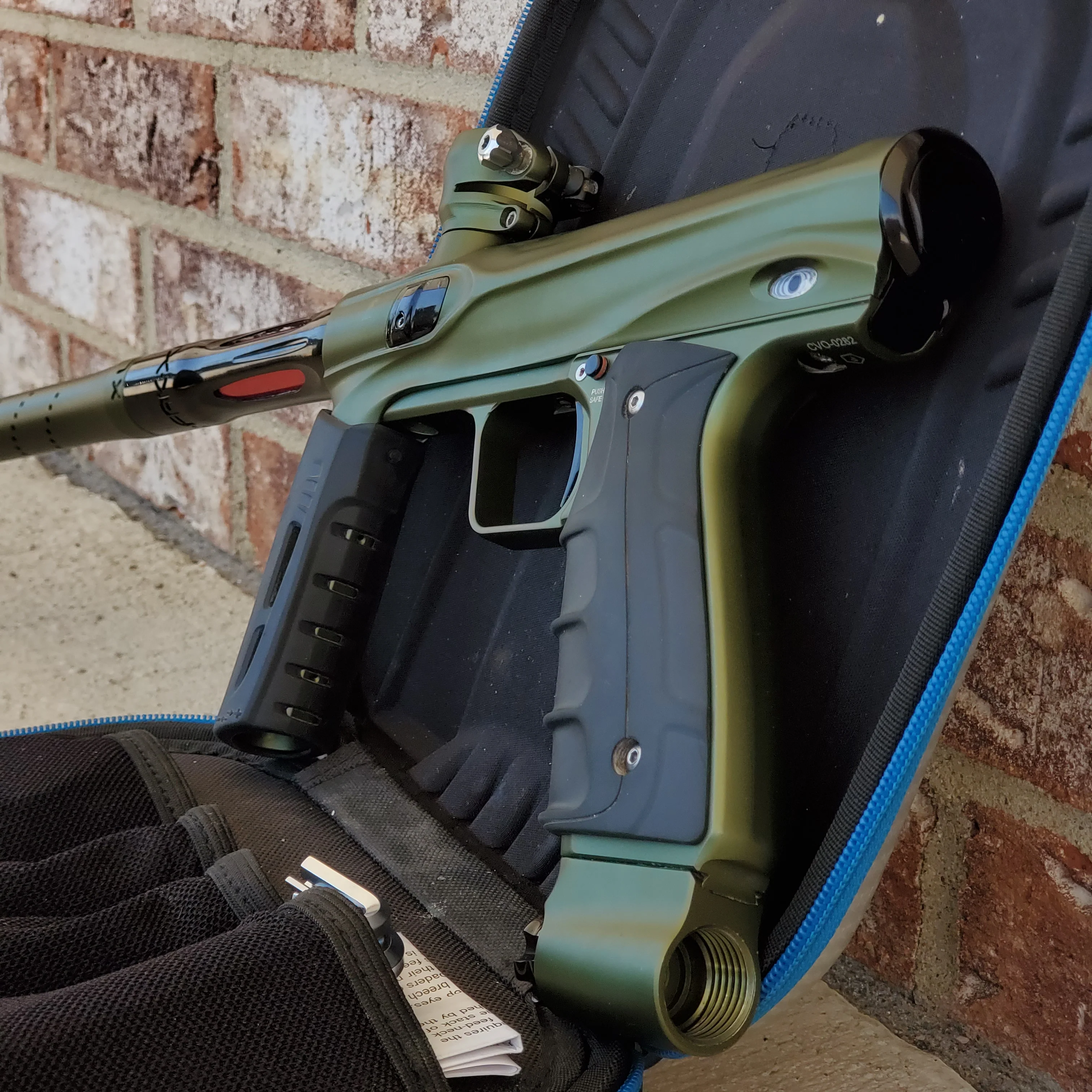 Used Shocker XLS CVO Paintball Gun- Olive - Image 3