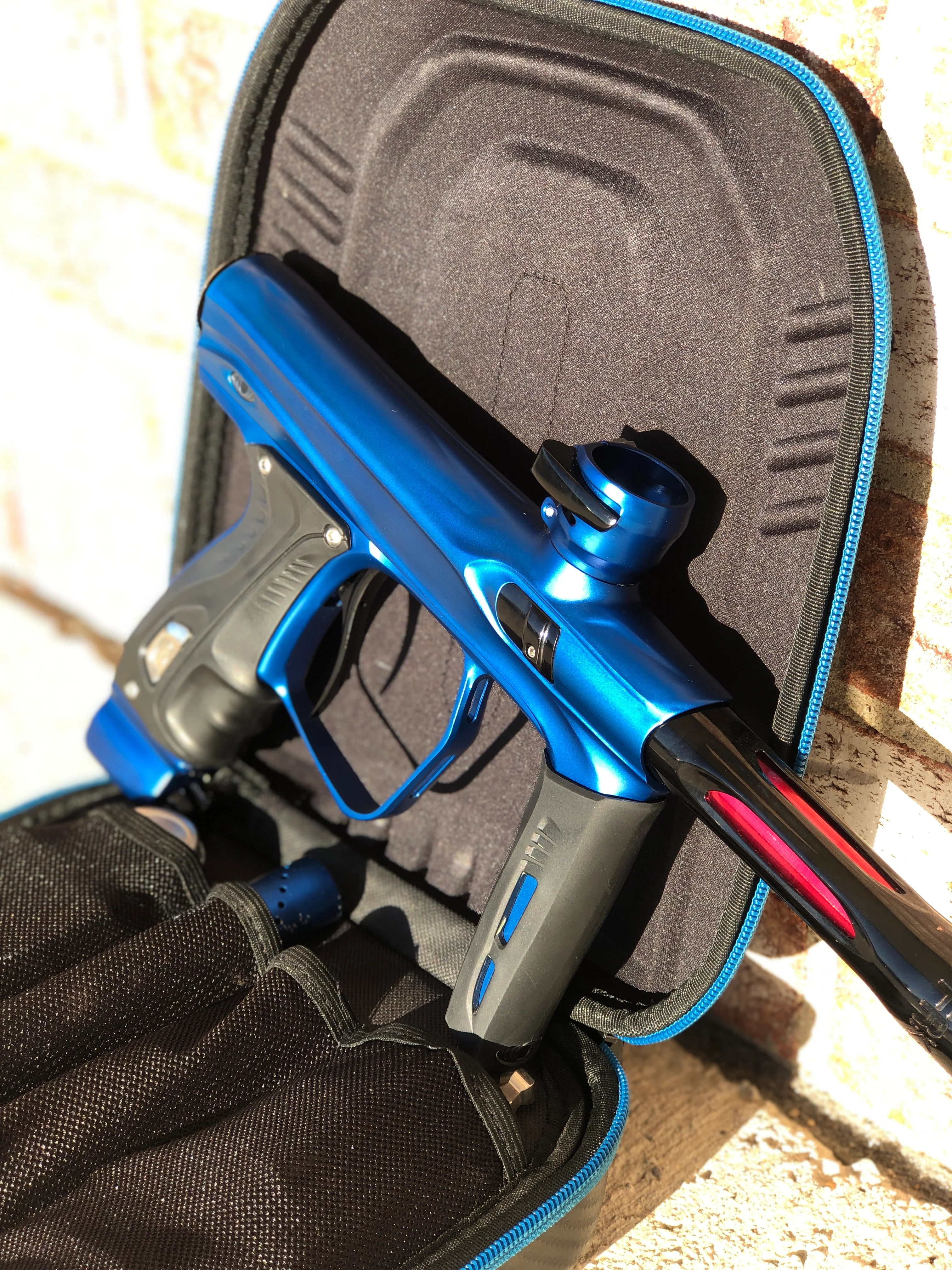 Used Shocker XLS Paintball Gun - Dust Blue - Image 2
