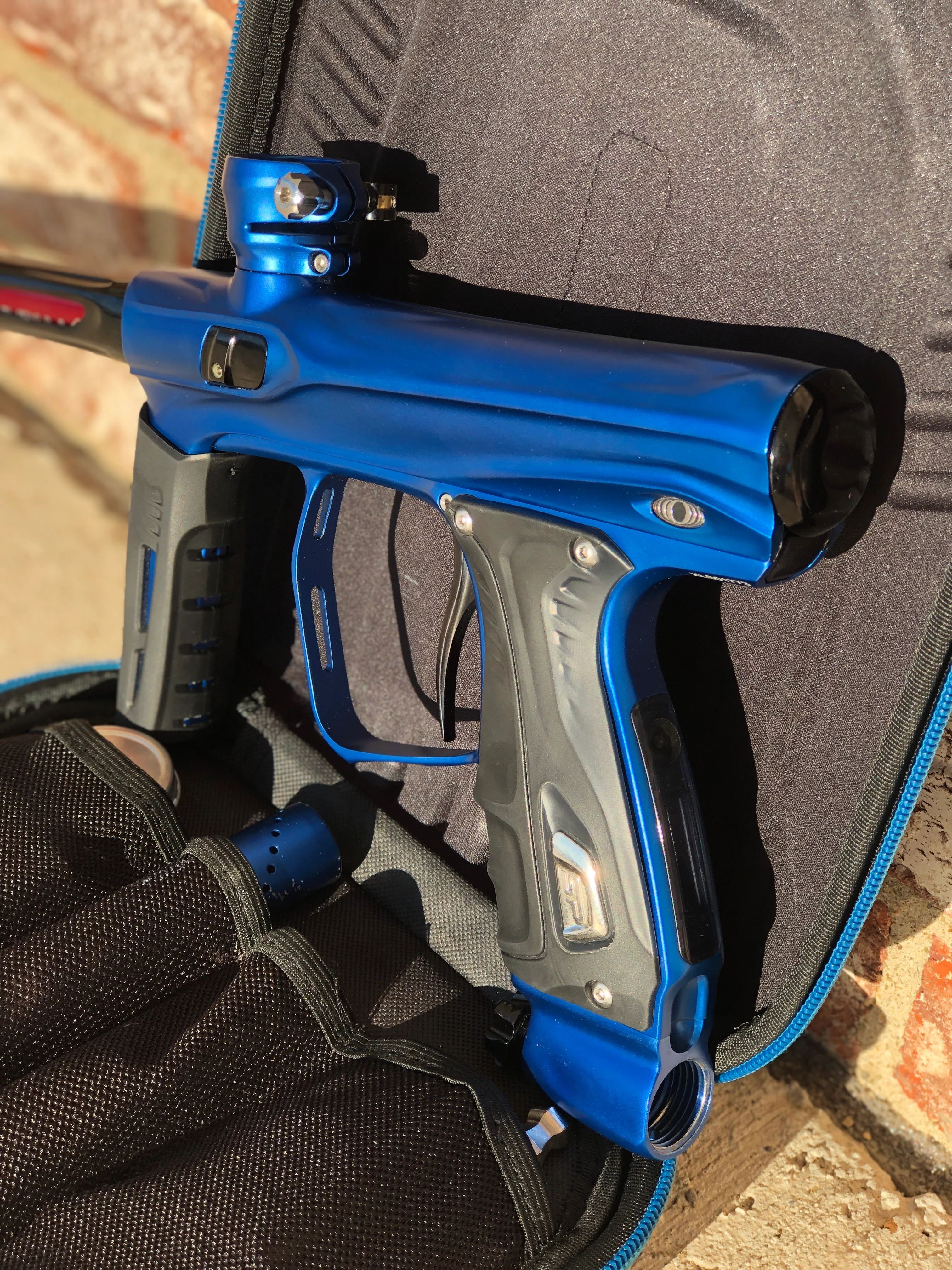 Used Shocker XLS Paintball Gun - Dust Blue - Image 3