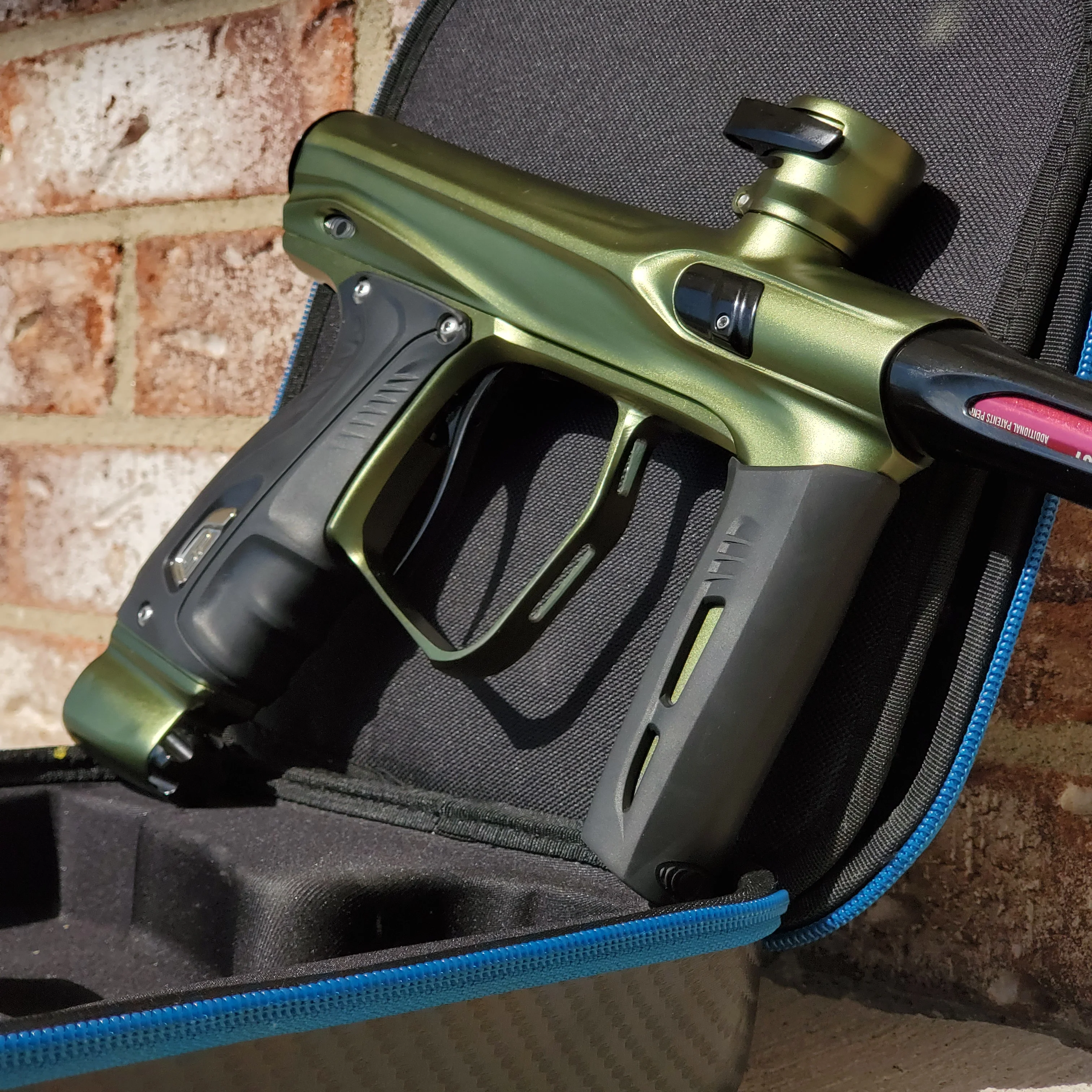 Used Shocker XLS Paintball Gun - Olive - Image 2