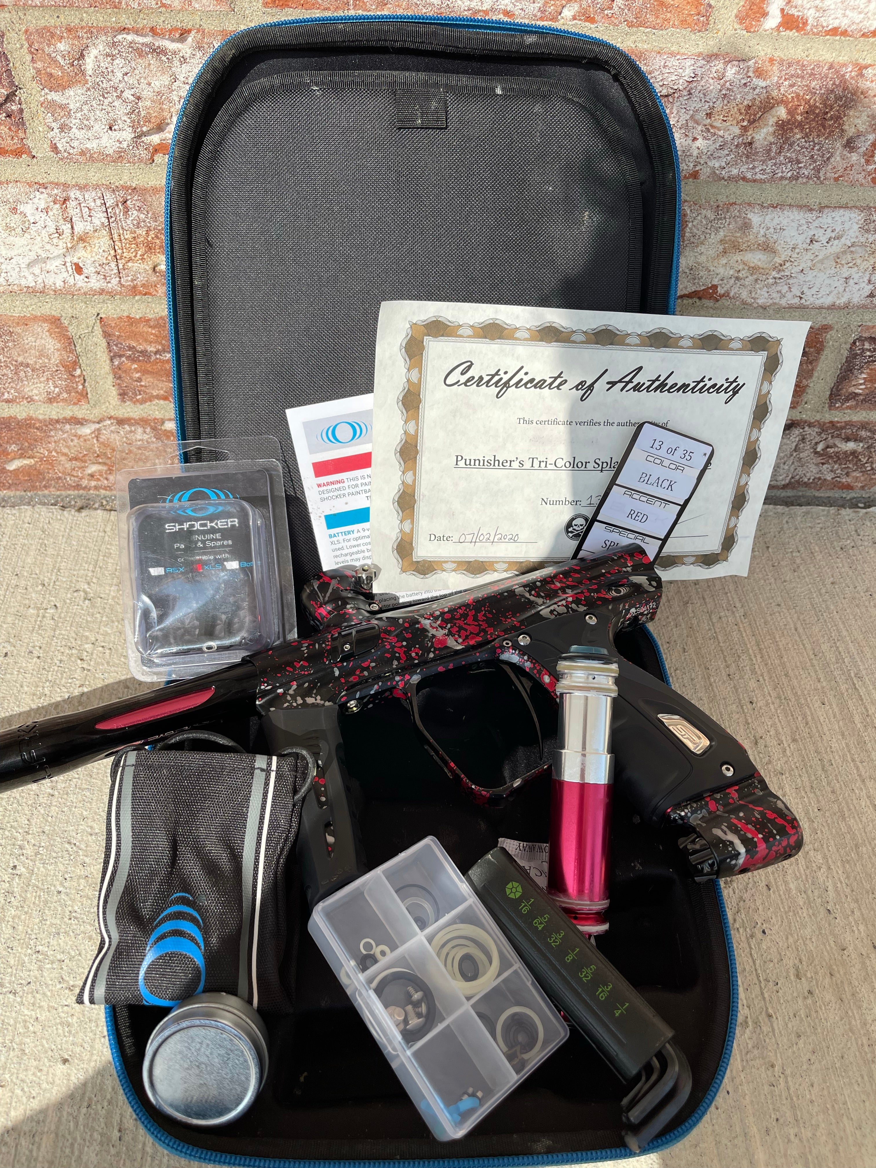 Used Shocker XLS Paintball Gun - Punishers Edition #13 - Image 5