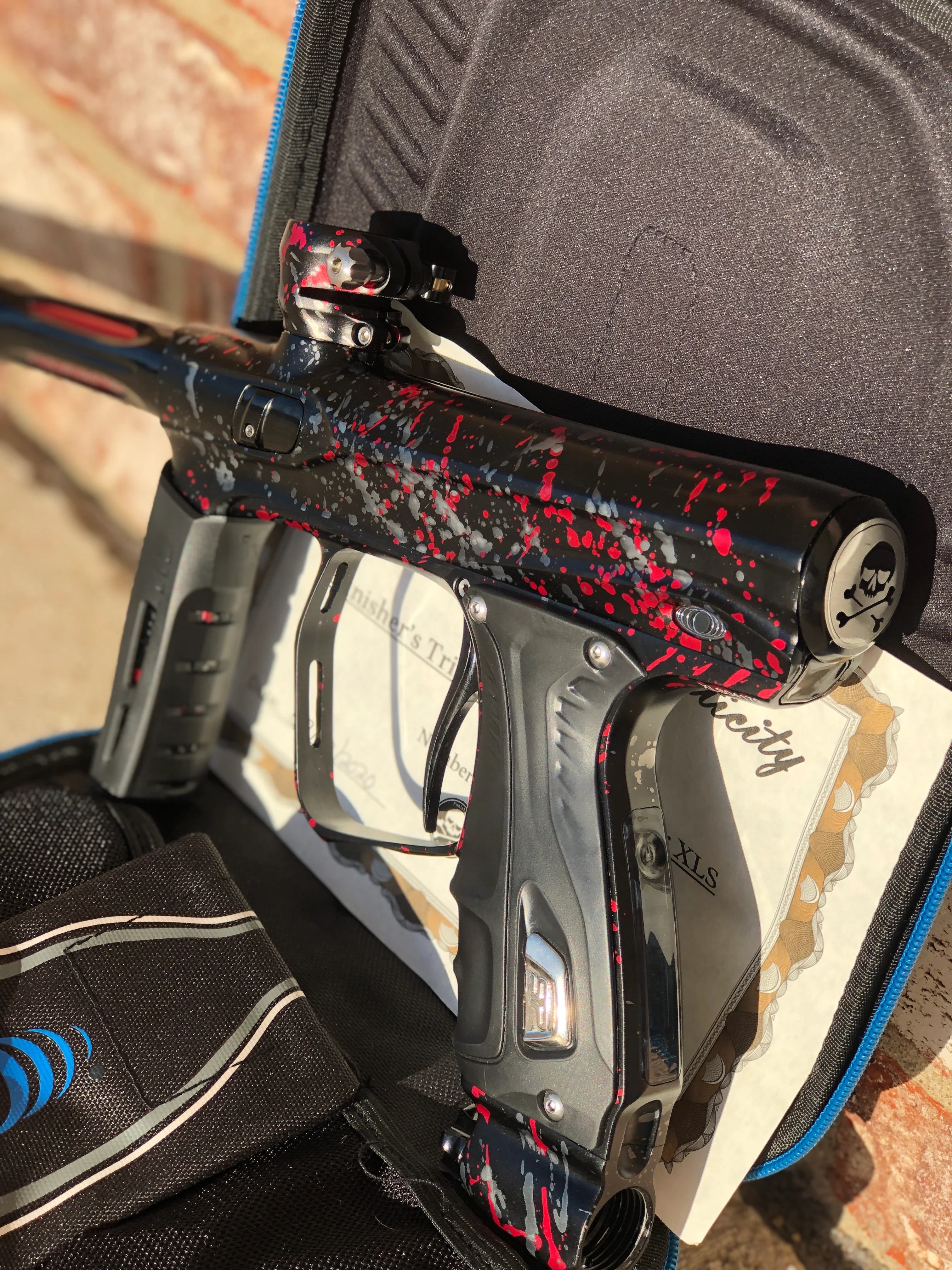 Used Shocker XLS Paintball Gun - Punishers Edition #15 - Image 3