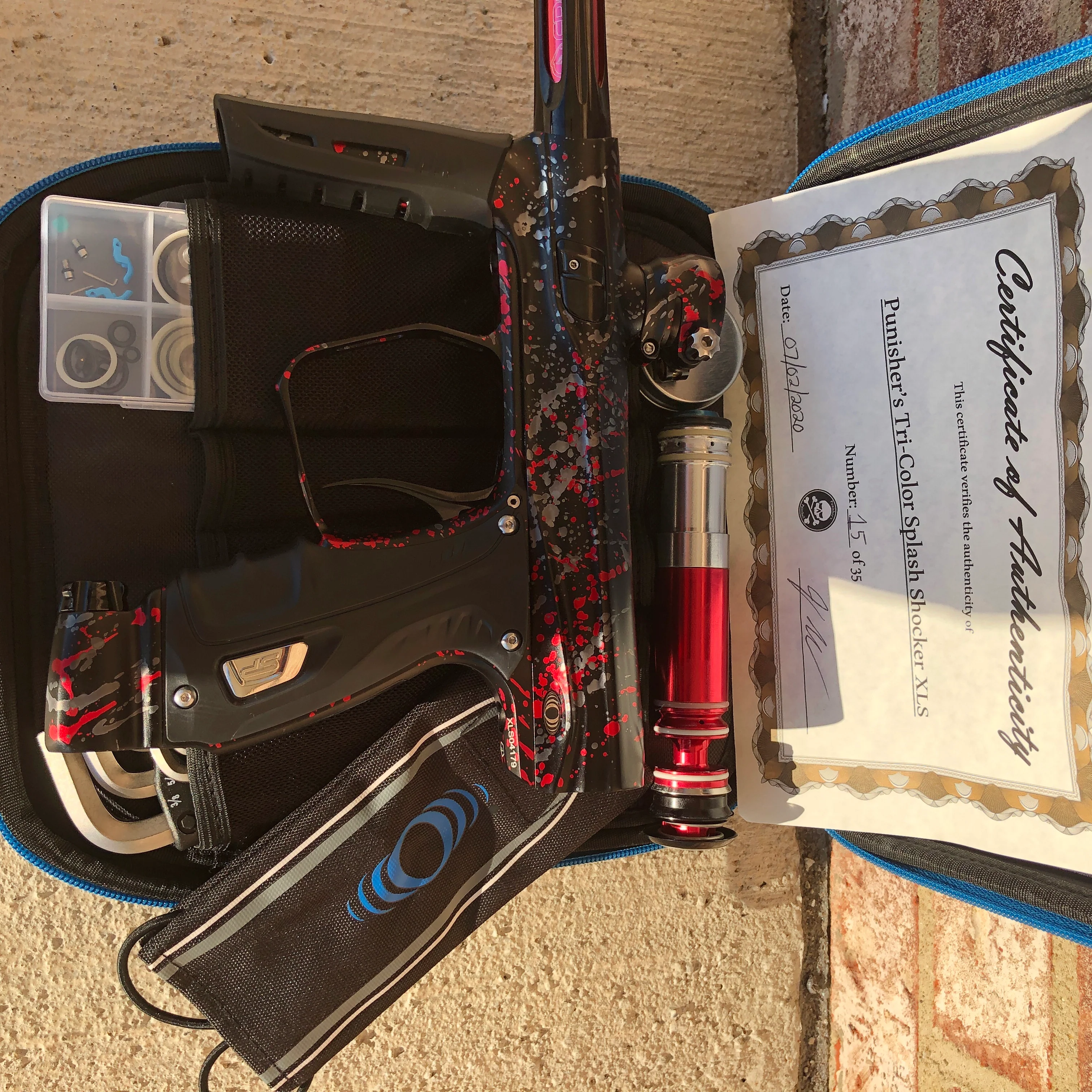 Used Shocker XLS Paintball Gun - Punishers Edition #15 - Image 5