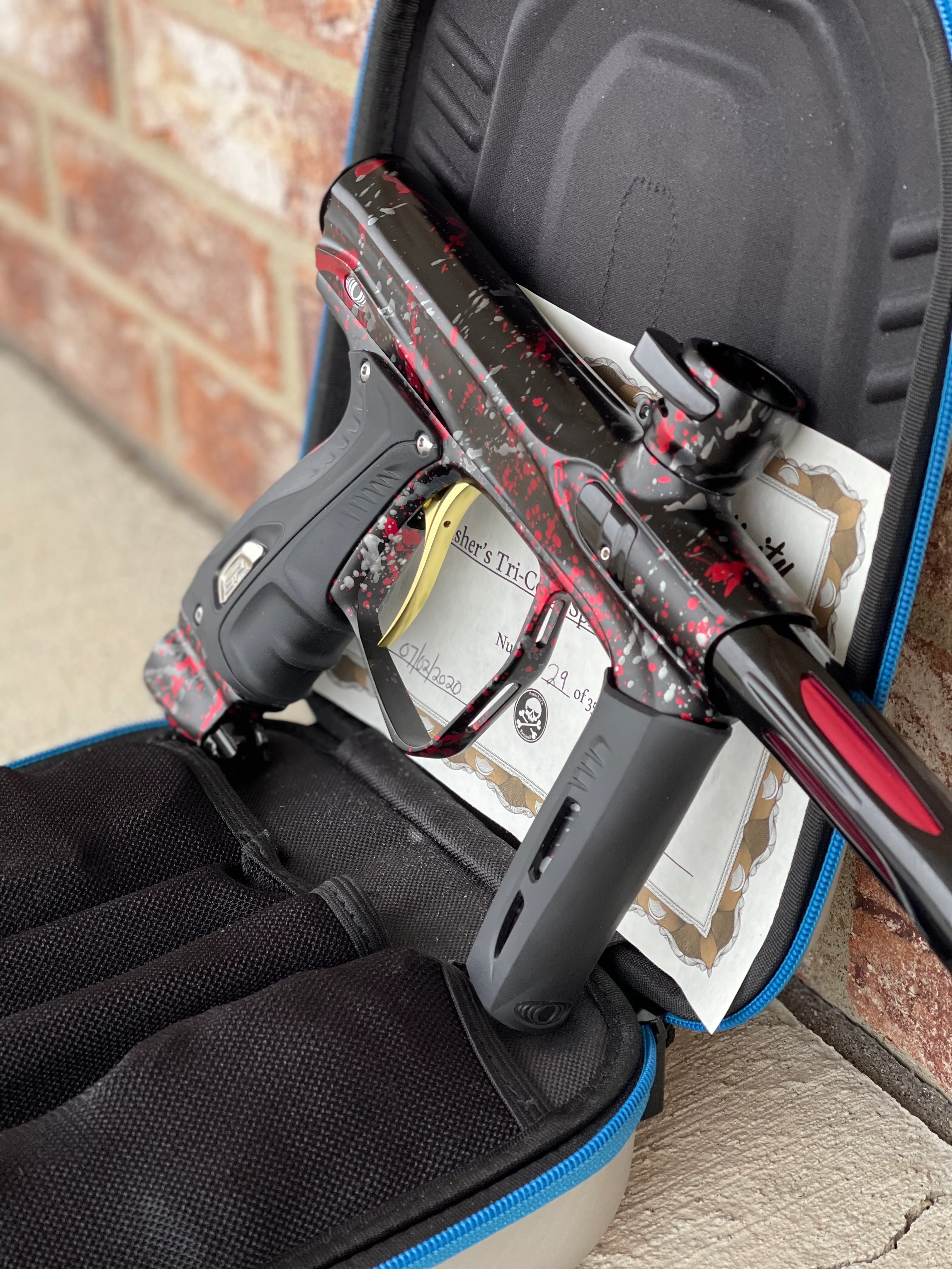 Used Shocker XLS Paintball Gun - Punishers Edition #29 - Image 2