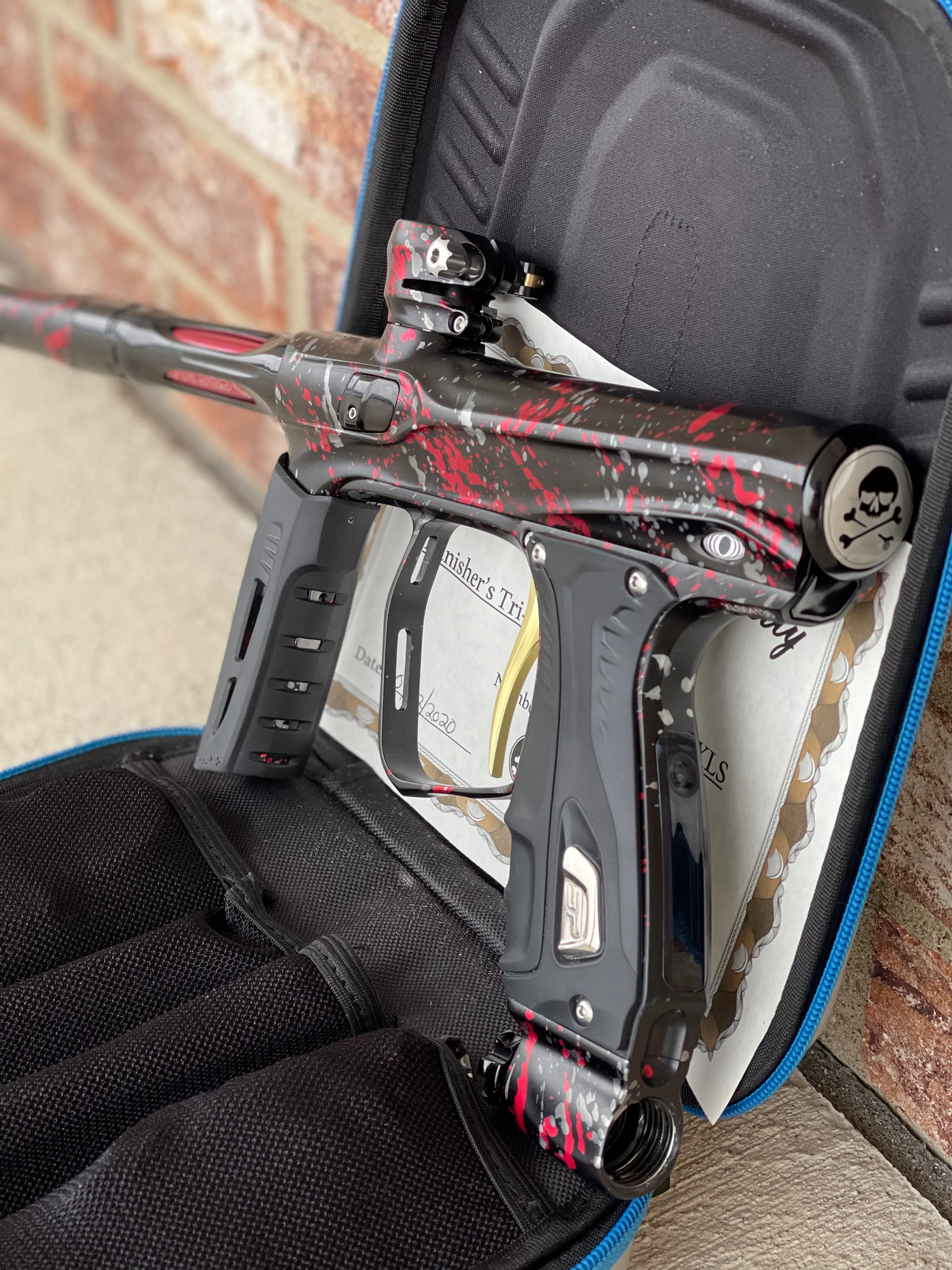 Used Shocker XLS Paintball Gun - Punishers Edition #29 - Image 3