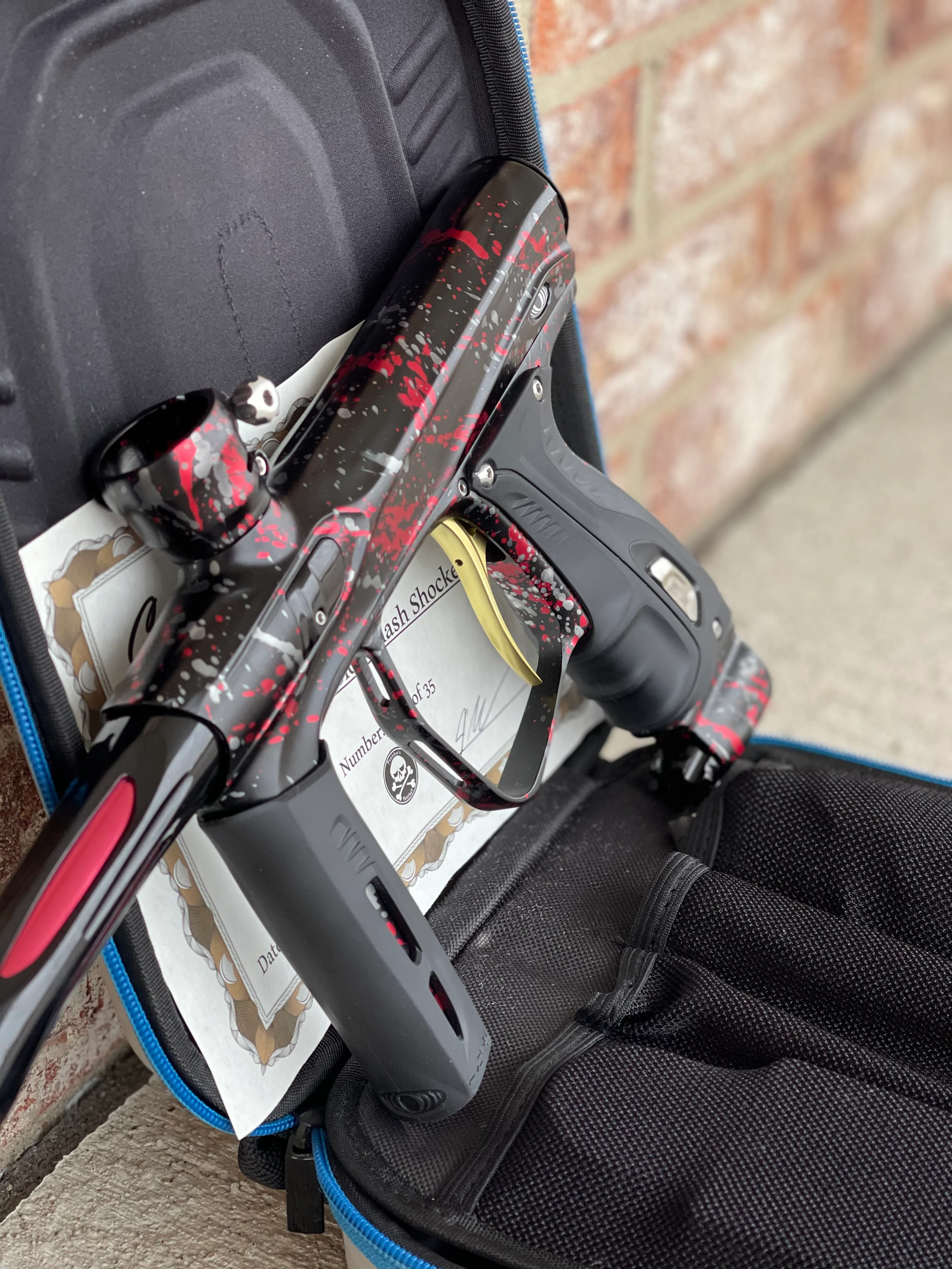 Used Shocker XLS Paintball Gun - Punishers Edition #29 - Image 4
