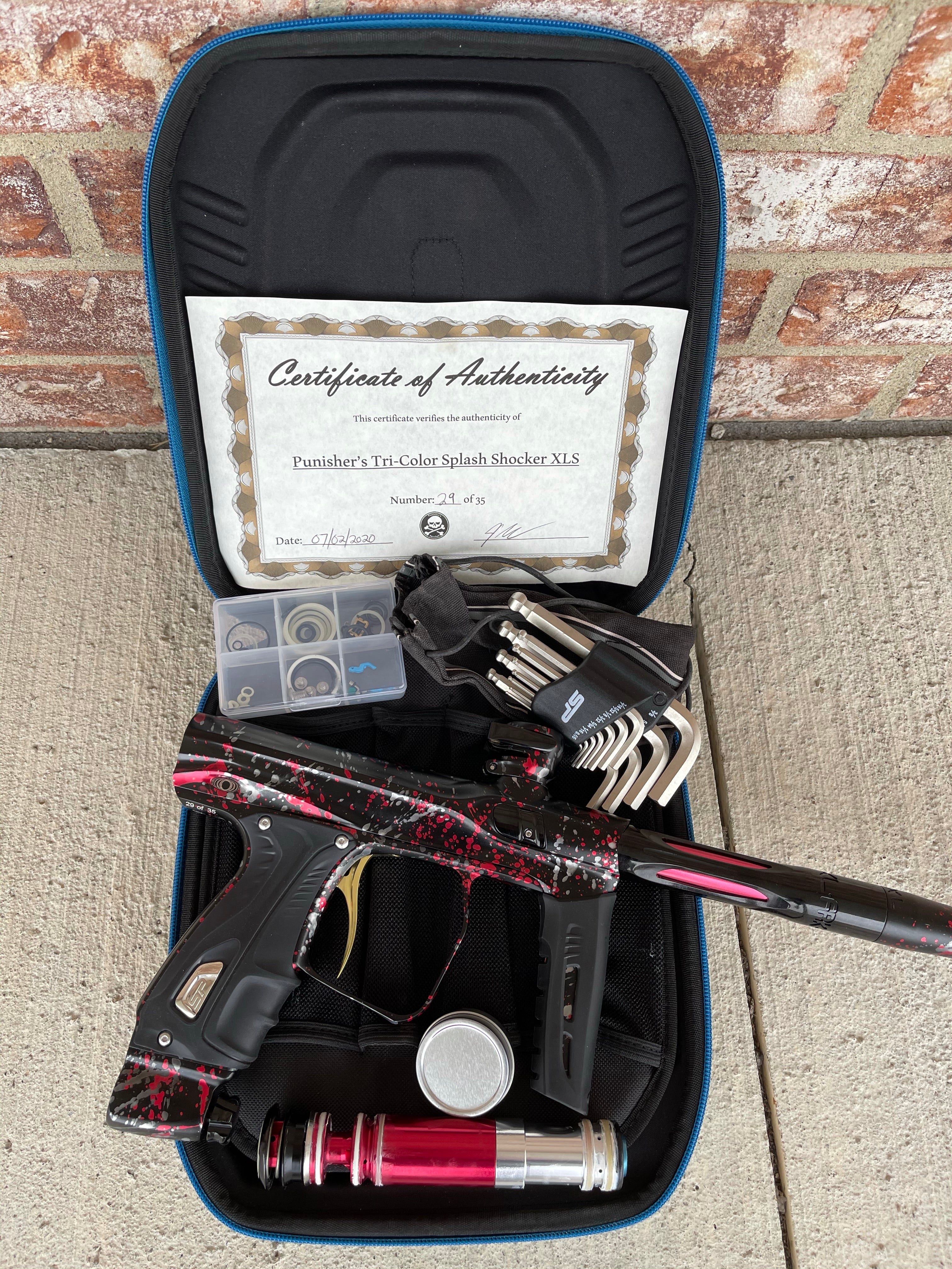 Used Shocker XLS Paintball Gun - Punishers Edition #29 - Image 5
