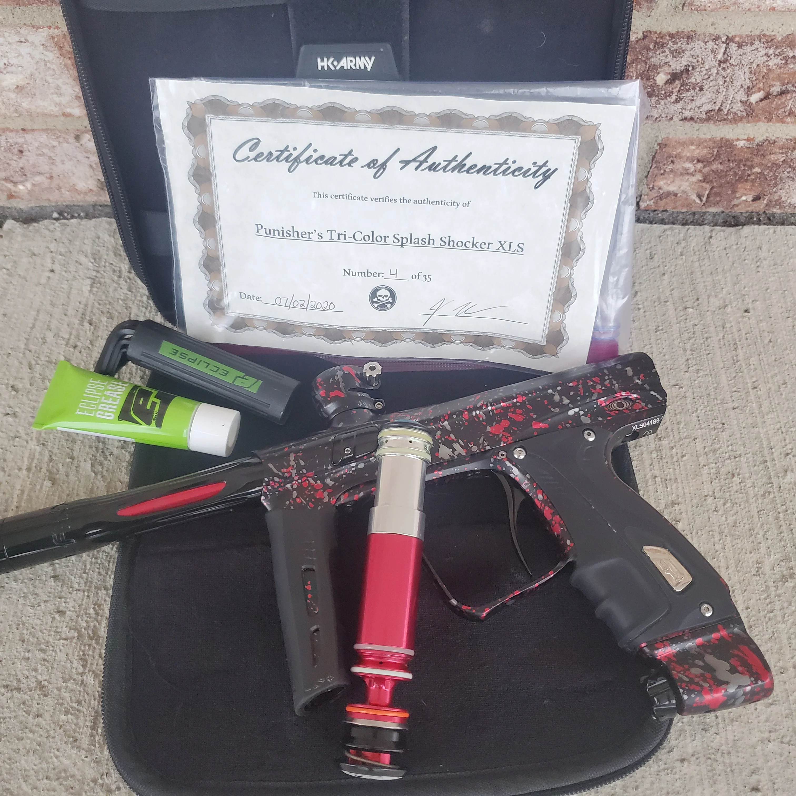 Used Shocker XLS Paintball Gun - Punishers Edition #4 - Image 5