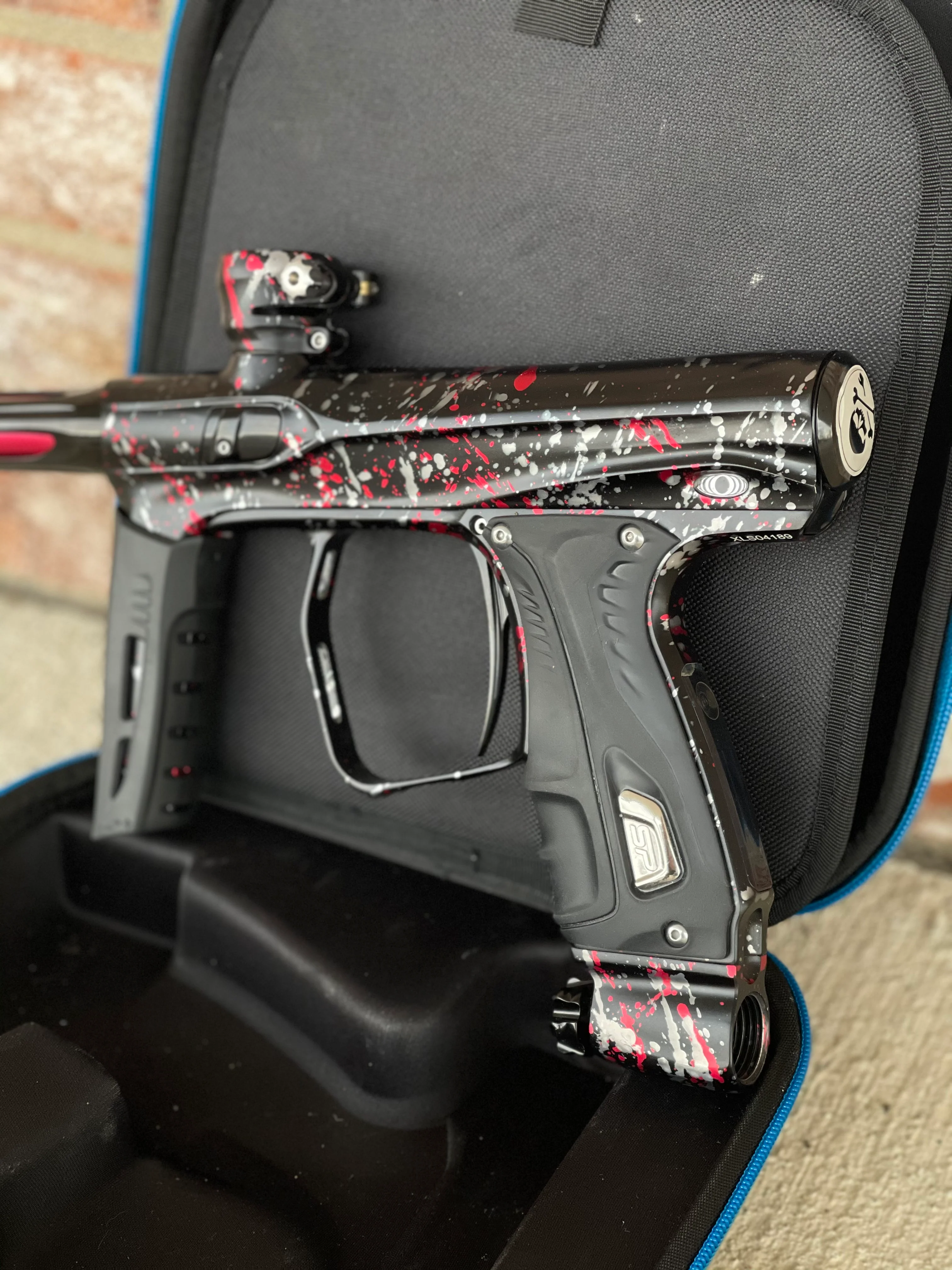 Used Shocker XLS Paintball Gun - Punishers Edition #8 - w/ Adrenaline CVO Frame - Image 2