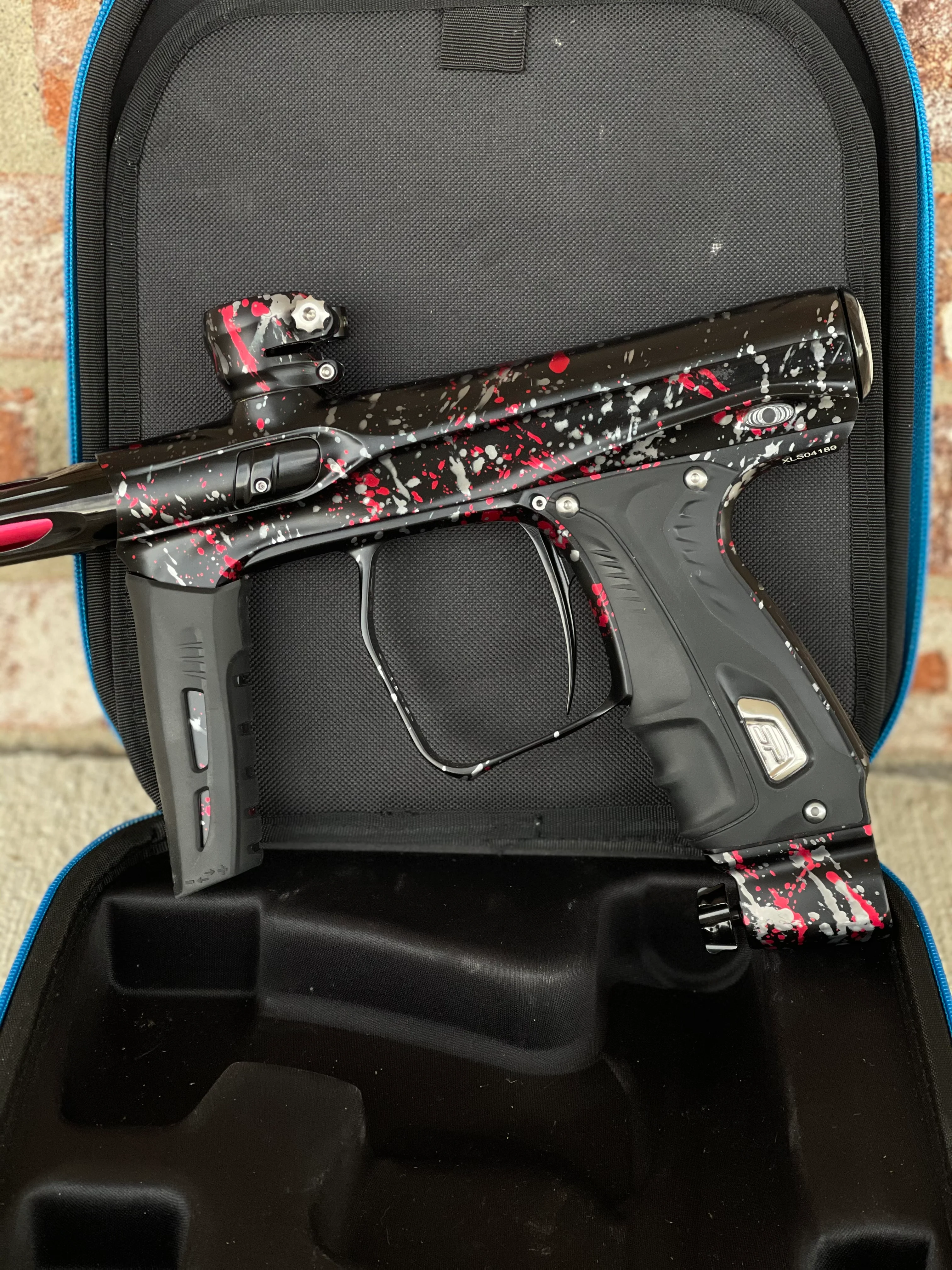 Used Shocker XLS Paintball Gun - Punishers Edition #8 - w/ Adrenaline CVO Frame - Image 4