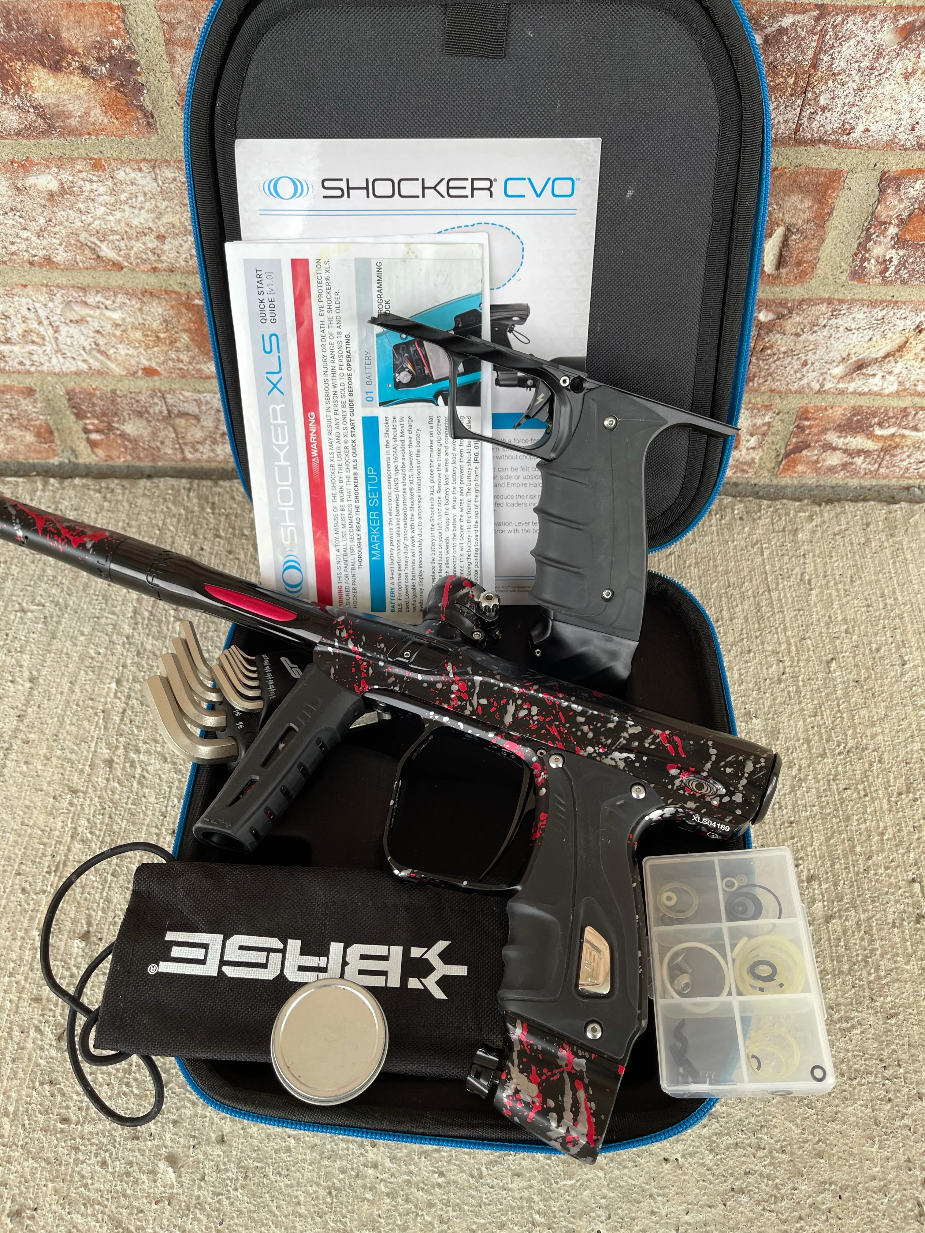 Used Shocker XLS Paintball Gun - Punishers Edition #8 - w/ Adrenaline CVO Frame - Image 5