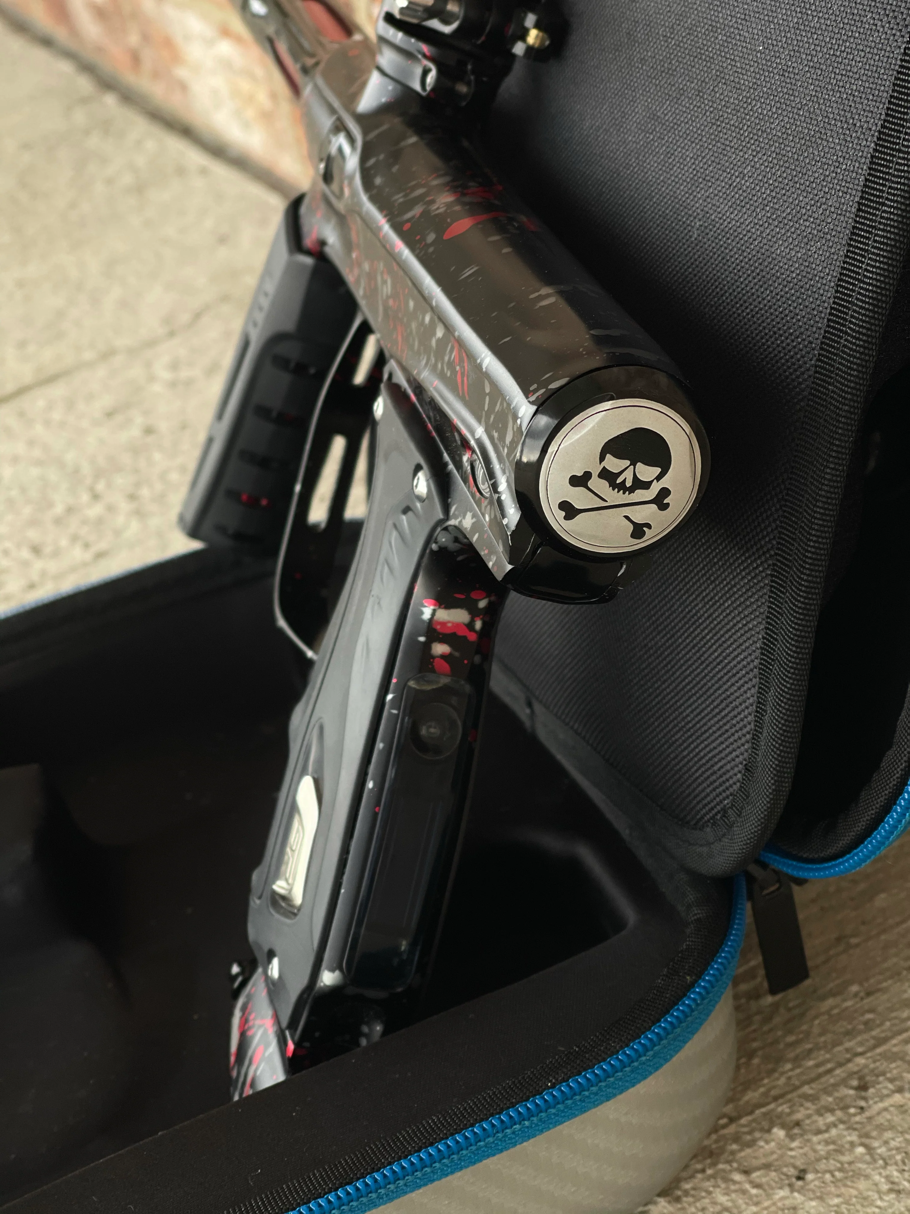 Used Shocker XLS Paintball Gun - Punishers Edition #8 - w/ Adrenaline CVO Frame - Image 6