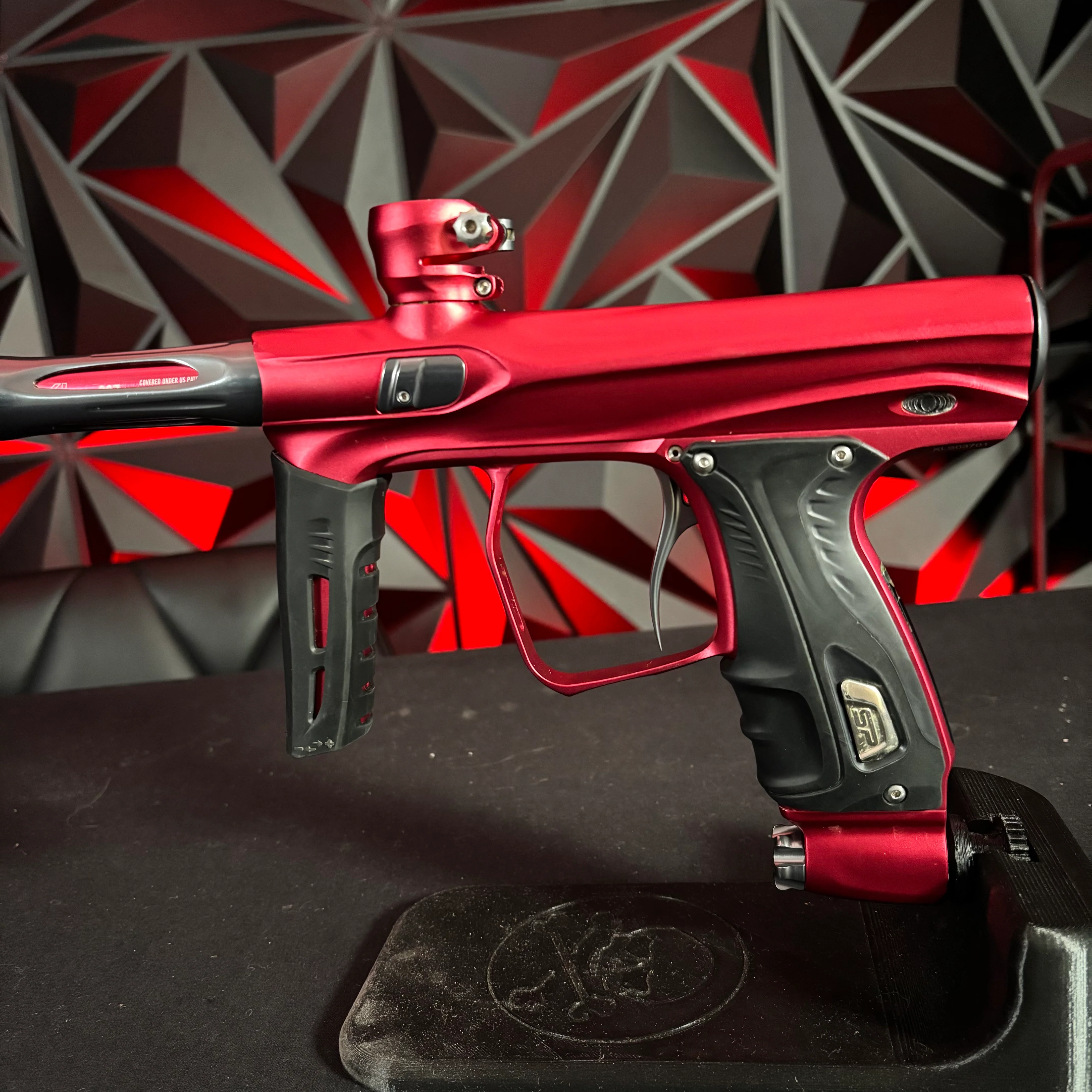 Used Shocker XLS Paintball Gun - Red/Pewter - Image 4