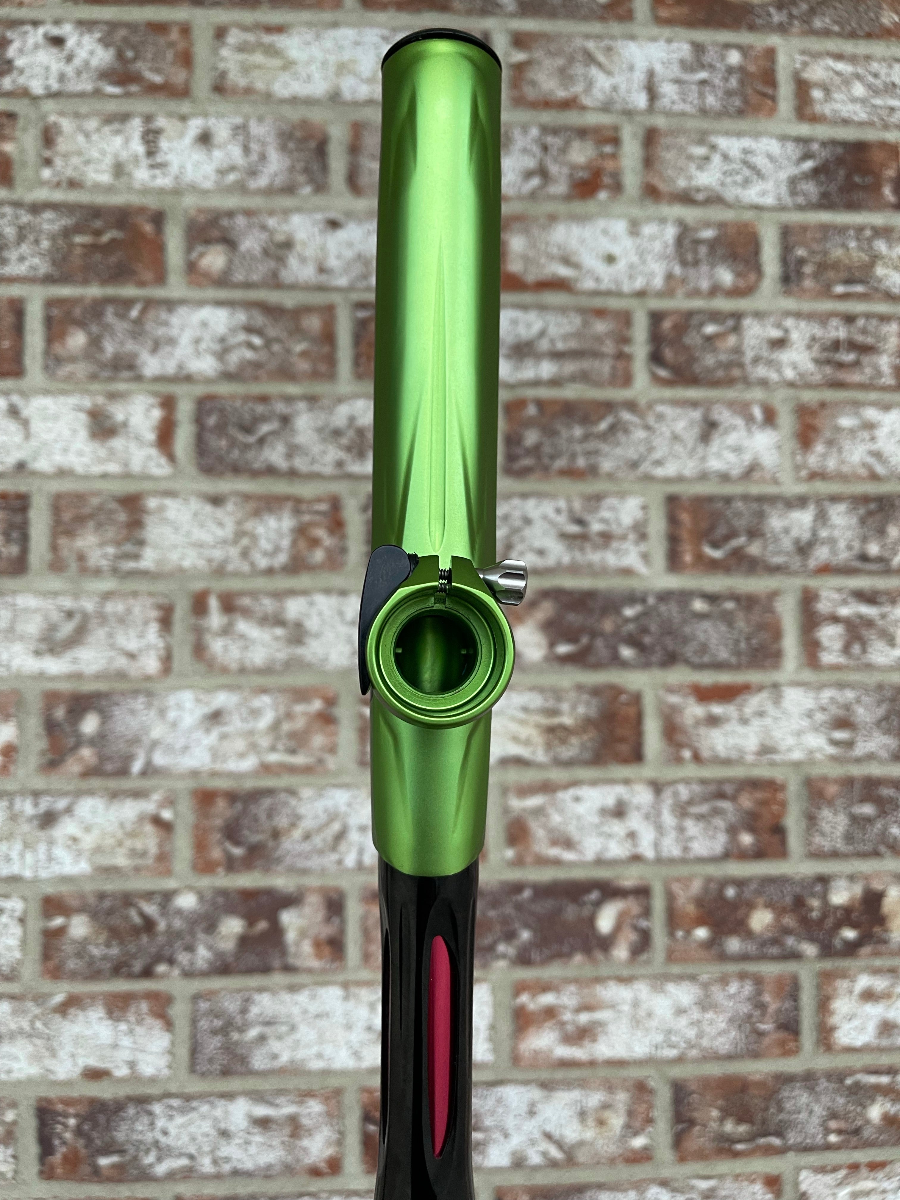 Used Shocker XLS Paintball Marker- Green w/ Extra Inserts and White Grips - Image 6