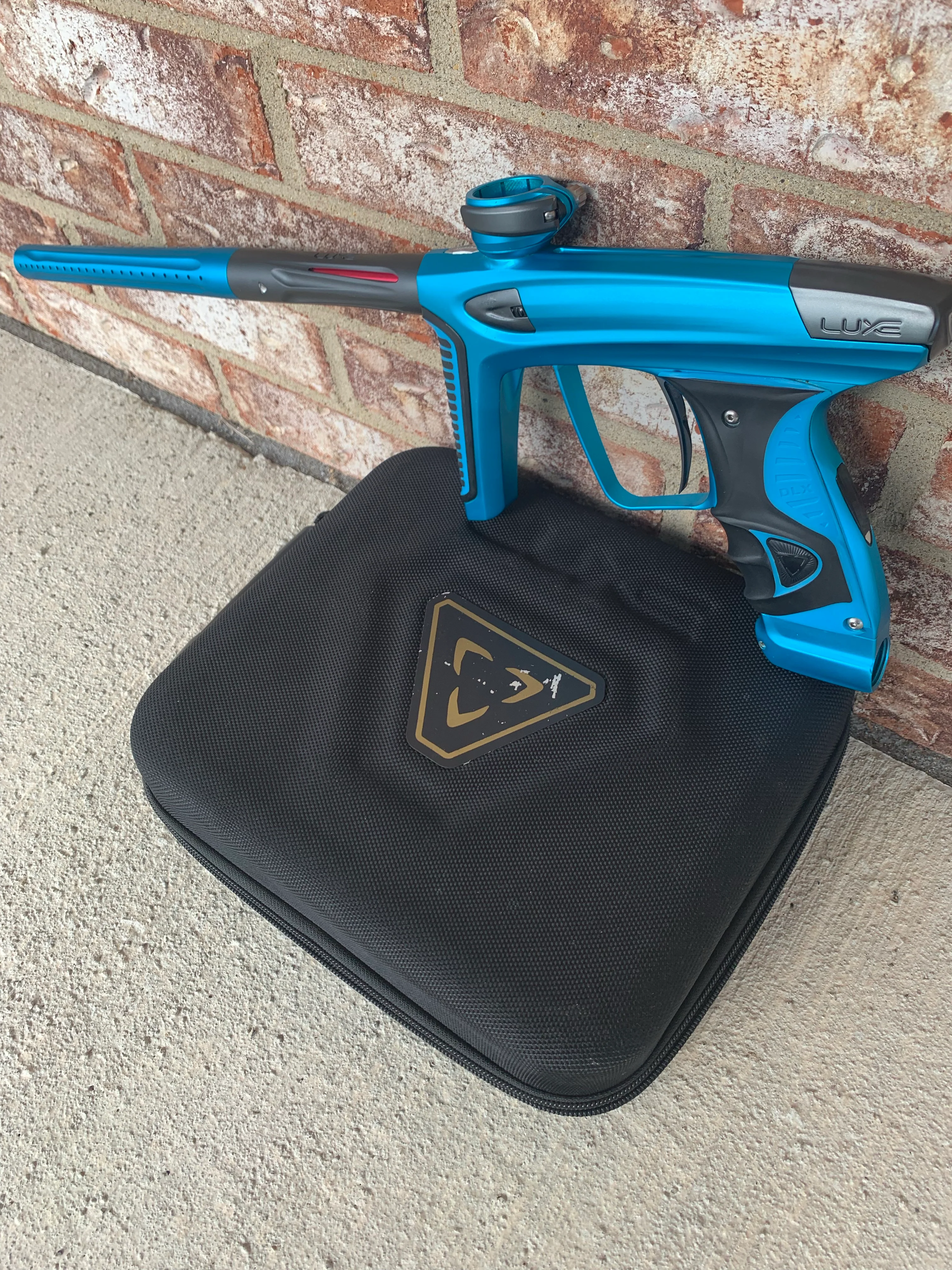 Used Smart Parts DLX Ice Paintball Marker- Teal/Gray - Image 3