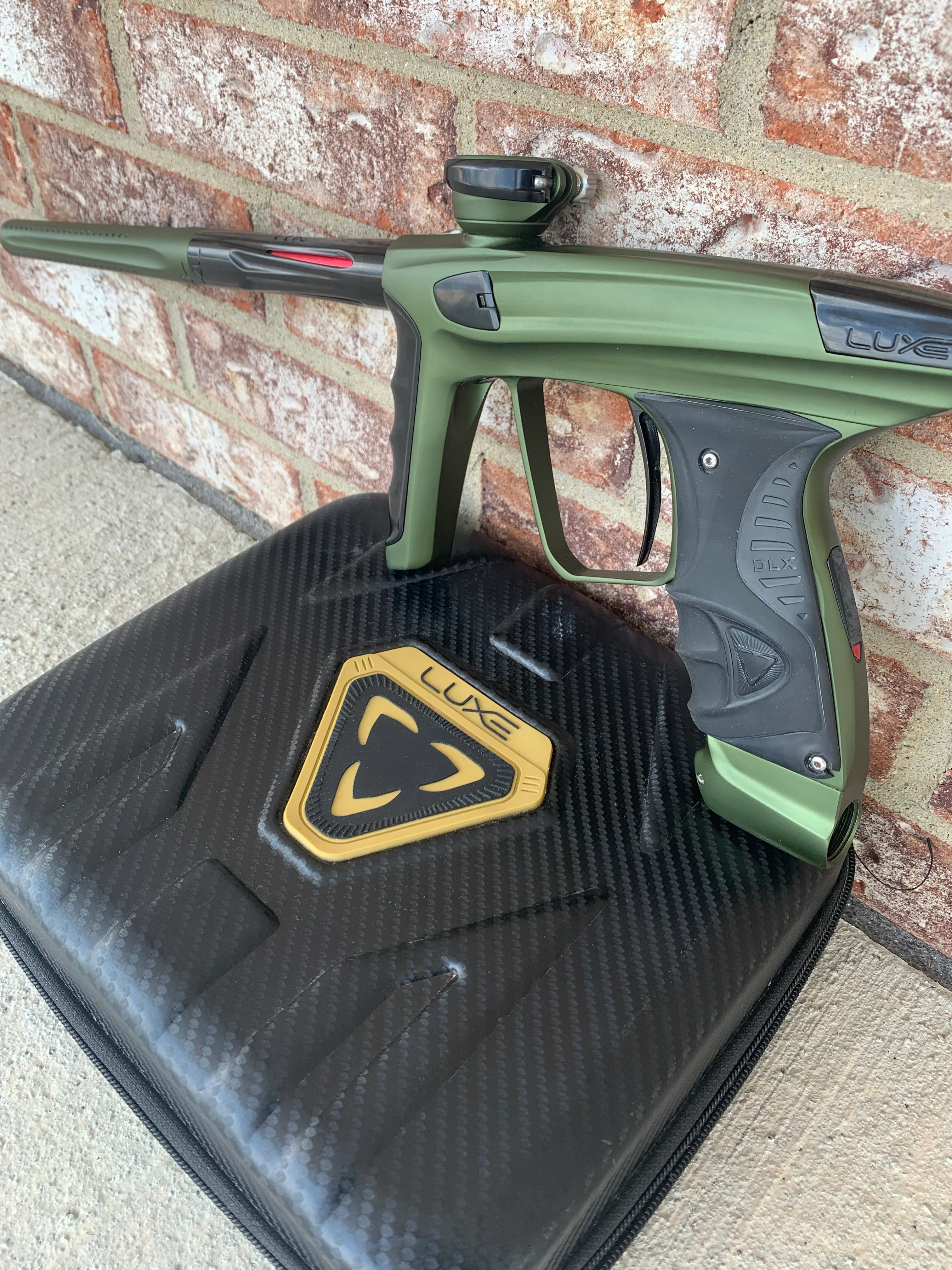 Used Smart Parts Luxe X Paintball Marker- Dust Green/Polished Black - Image 2