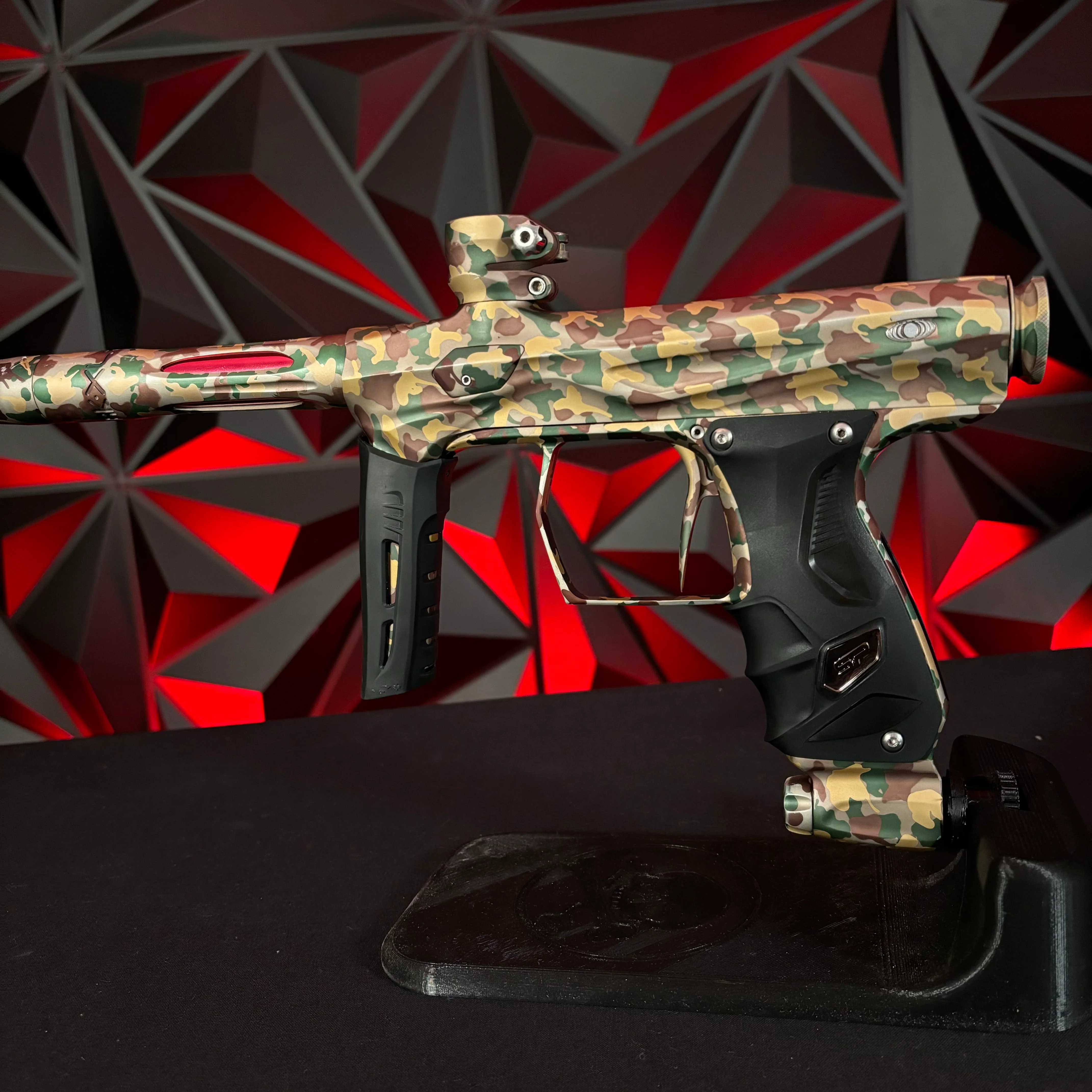 Used Shocker Amp Paintball Gun - LE Woodland Camo #11 of 15 - Image 3