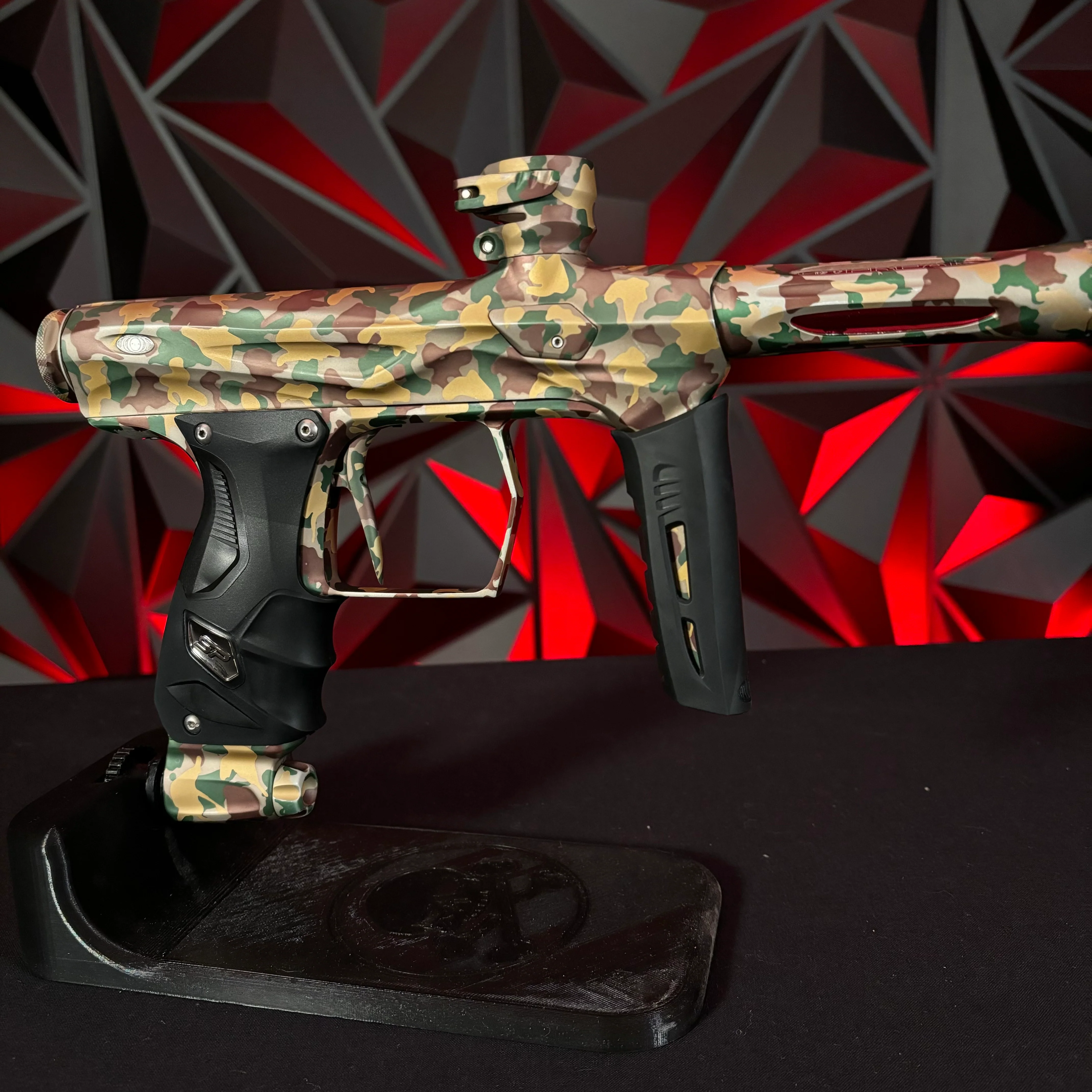 Used Shocker Amp Paintball Gun - LE Woodland Camo #11 of 15 - Image 4