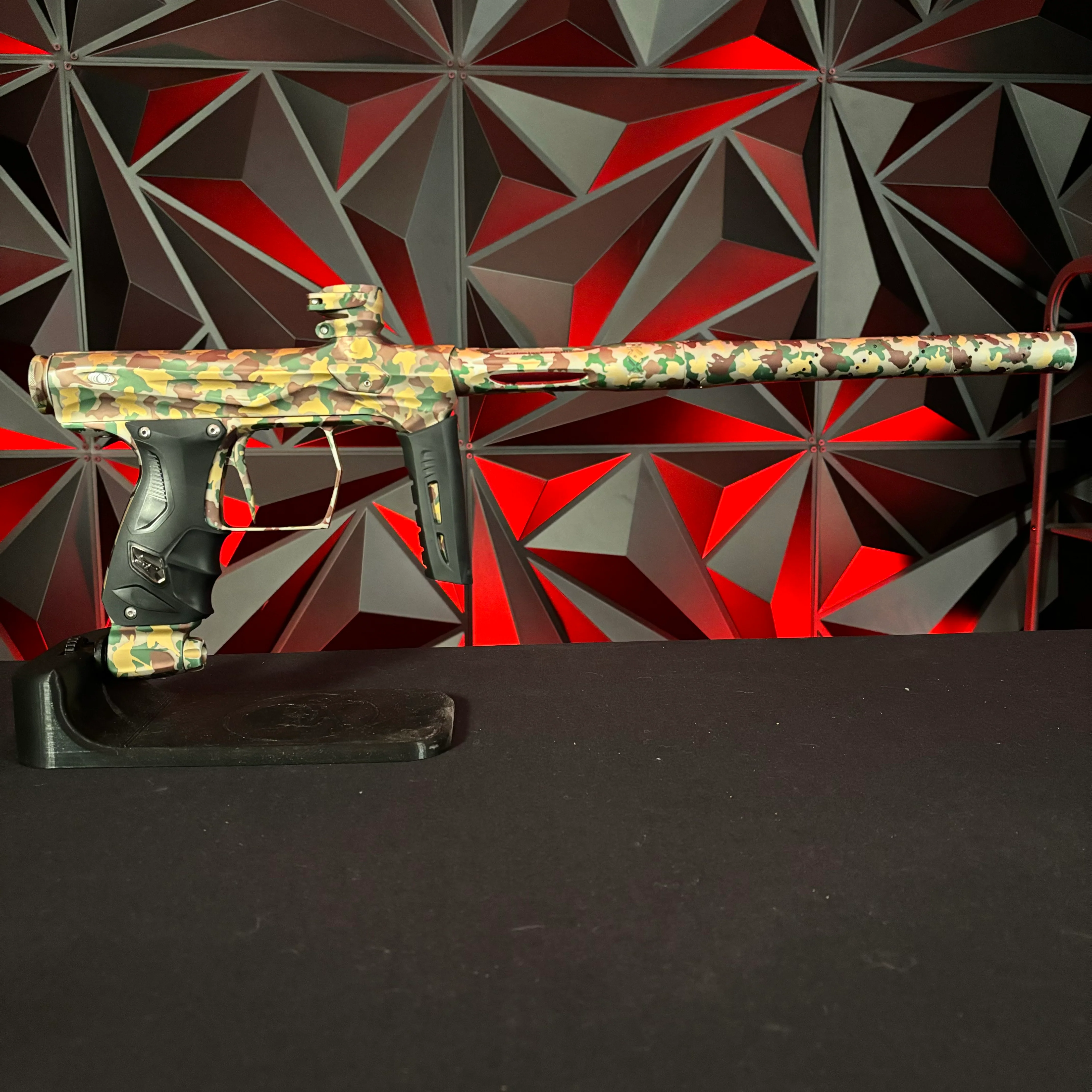 Used Shocker Amp Paintball Gun - LE Woodland Camo #11 of 15 - Image 6