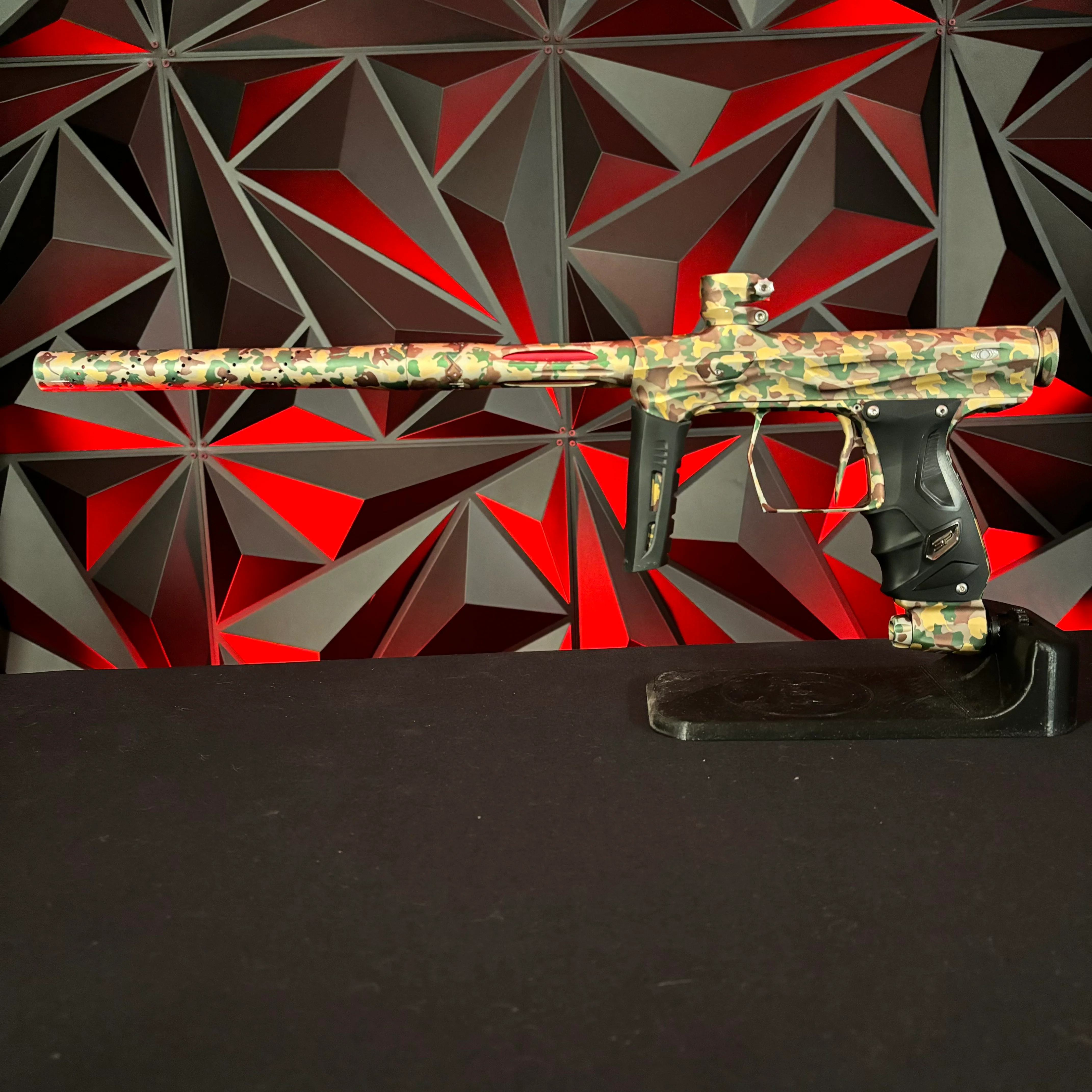 Used Shocker Amp Paintball Gun - LE Woodland Camo #11 of 15 - Image 7