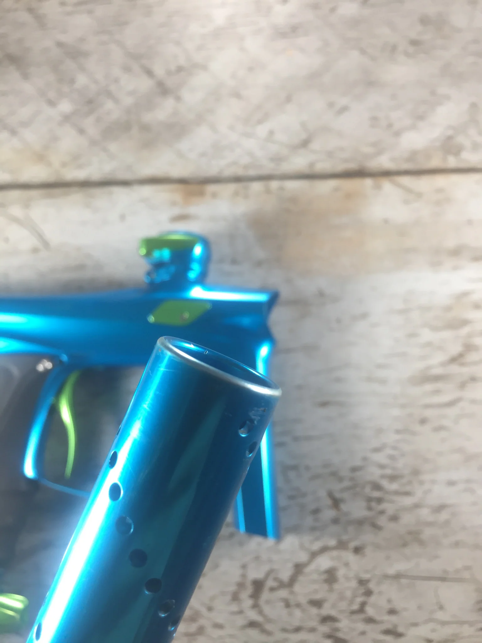 USED SP Shocker RSX - Teal - Lime - Image 3