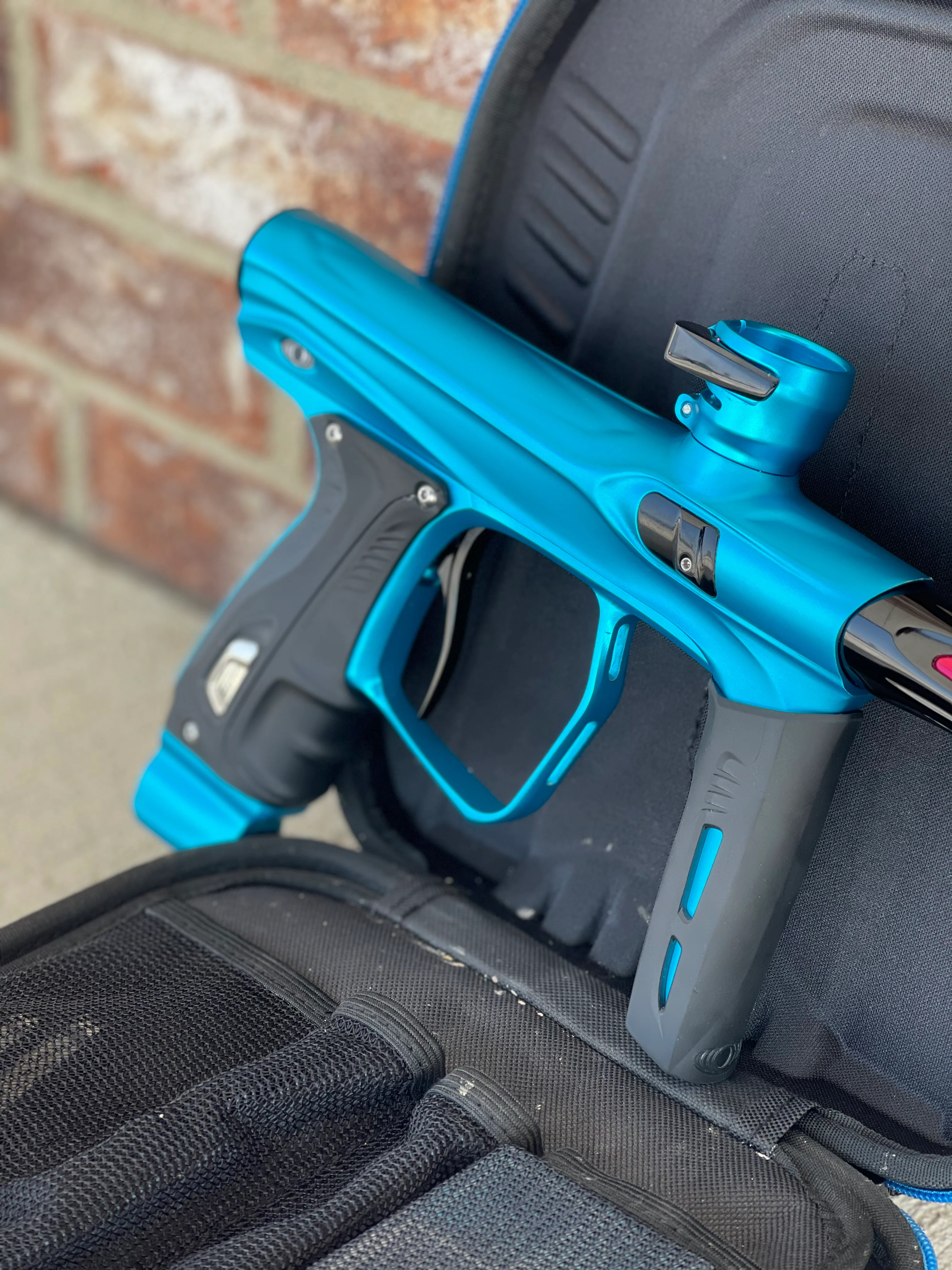 Used SP Shocker XLS Paintball Gun - Dust Blue - Image 2