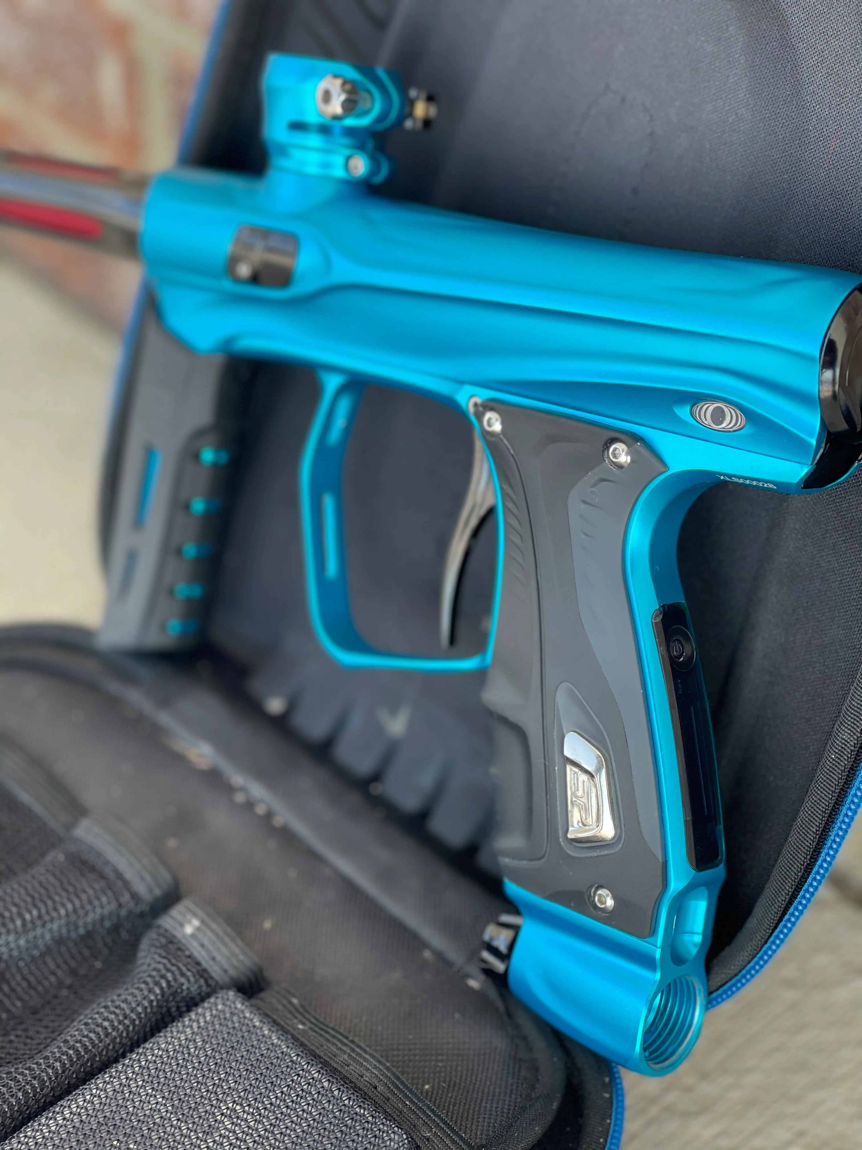 Used SP Shocker XLS Paintball Gun - Dust Blue - Image 3