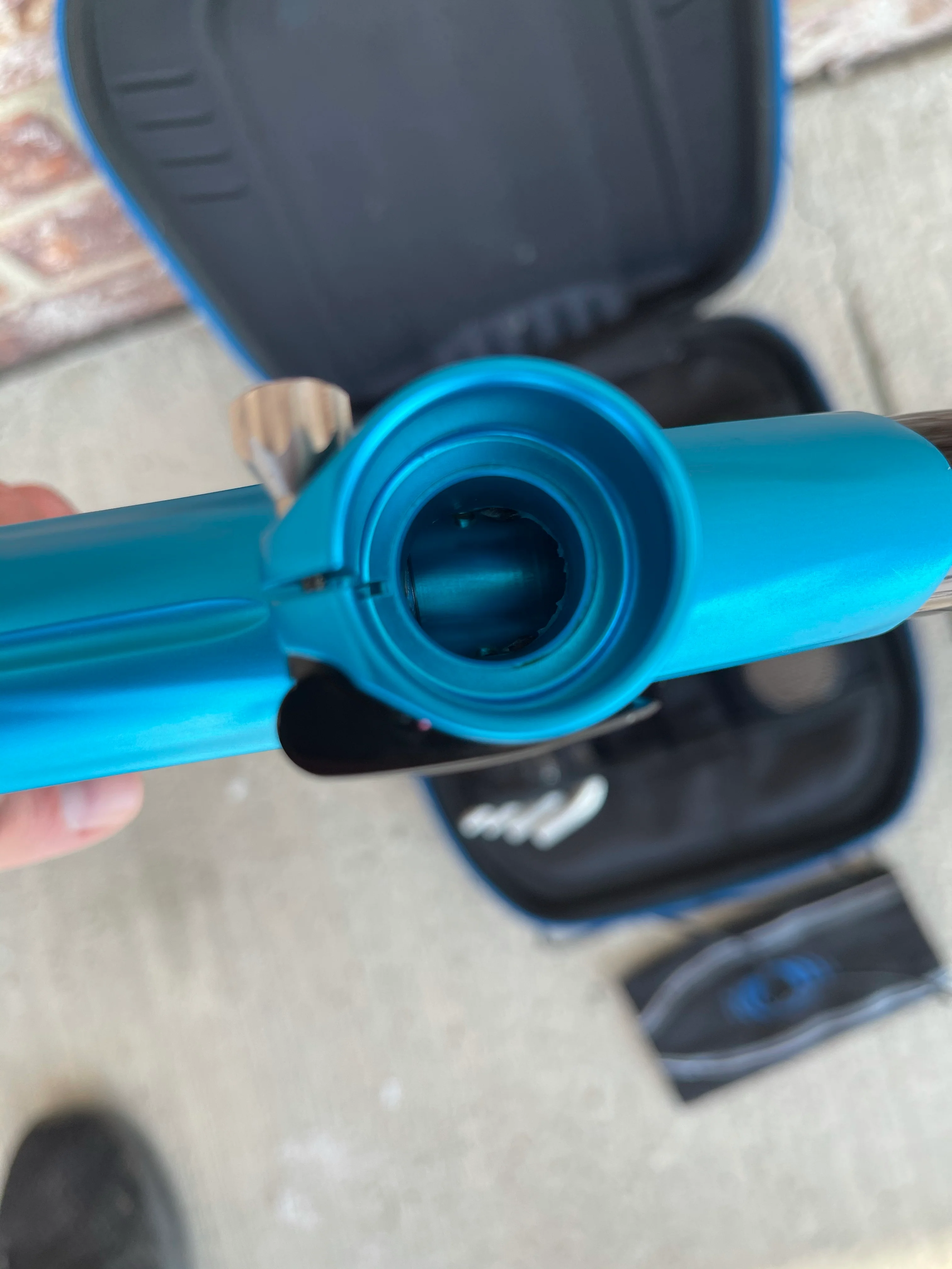 Used SP Shocker XLS Paintball Gun - Dust Blue - Image 6