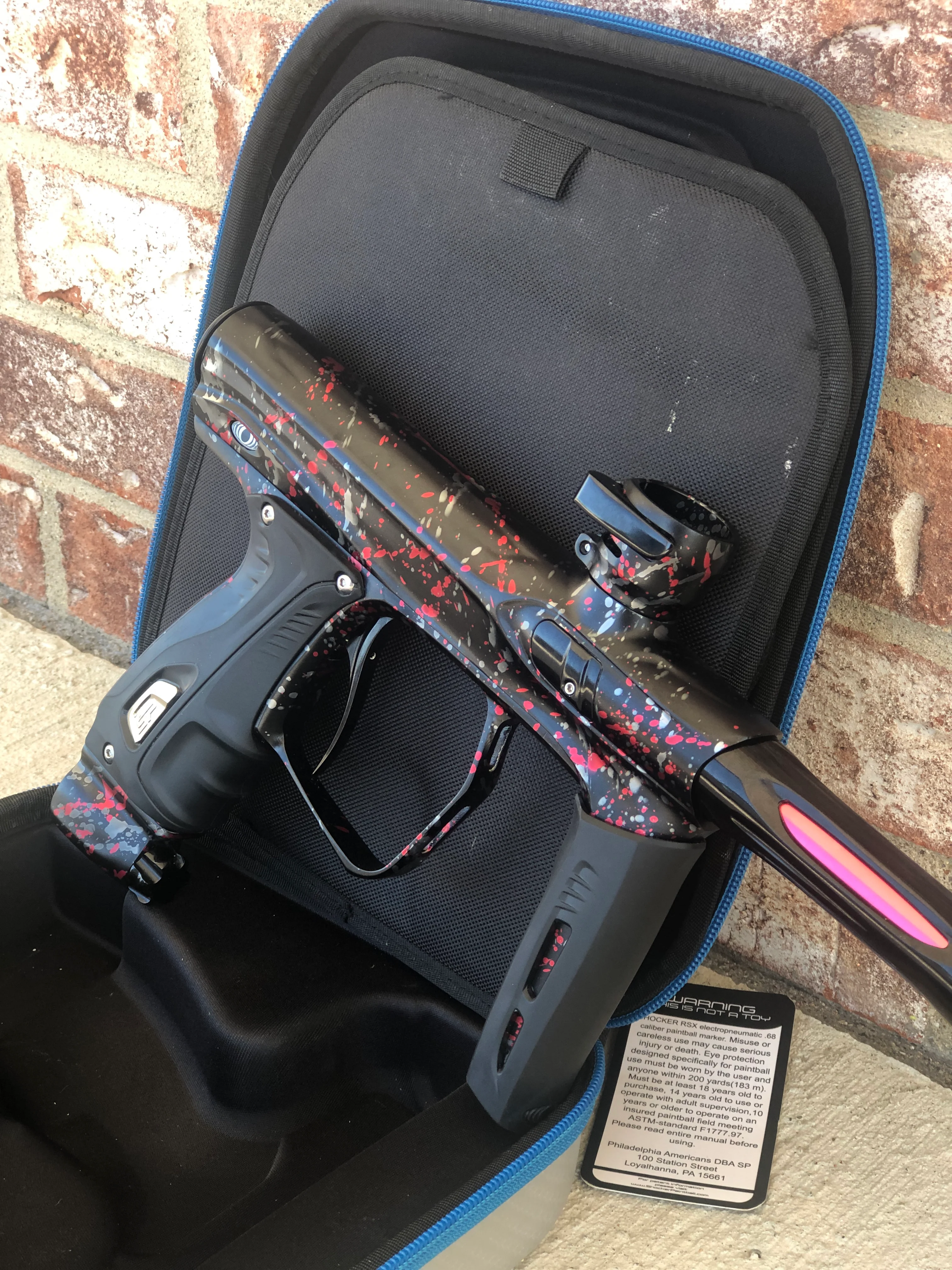 Used SP Shocker XLS Paintball Marker - Punisher's Tri-Color Splash - #35 of 35 - Image 2