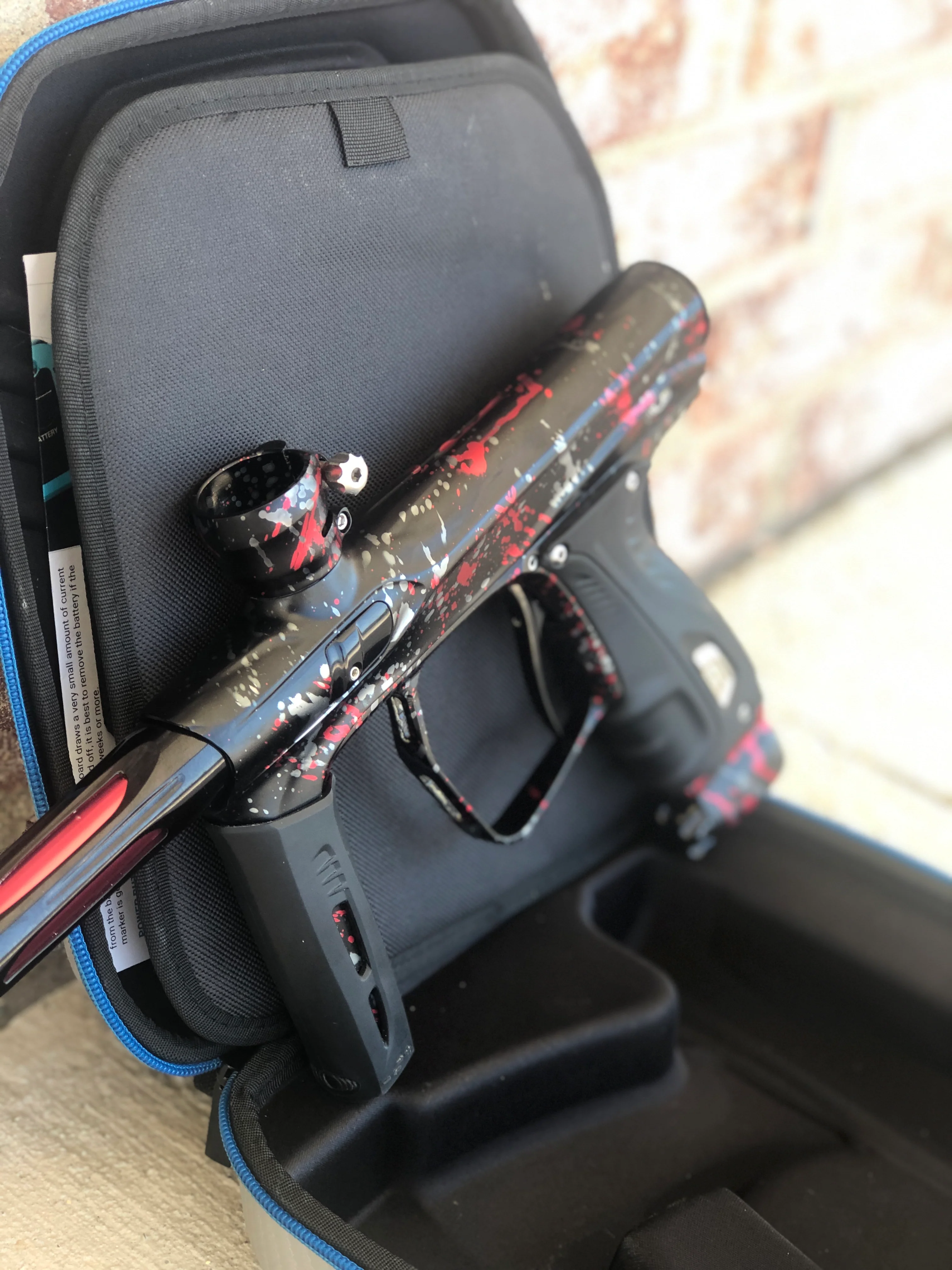 Used SP Shocker XLS Paintball Marker - Punisher's Tri-Color Splash - #35 of 35 - Image 4