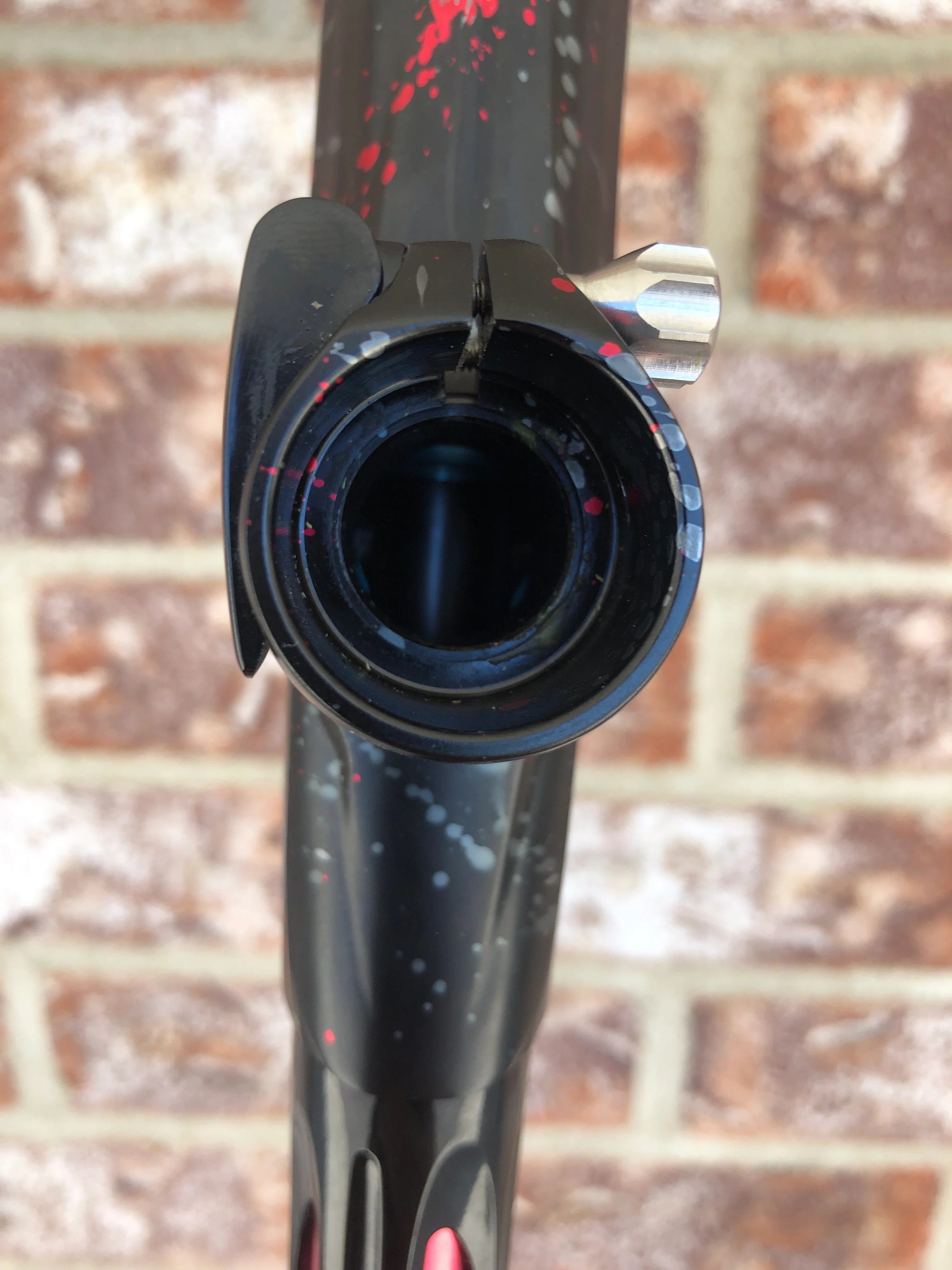 Used SP Shocker XLS Paintball Marker - Punisher's Tri-Color Splash - #35 of 35 - Image 6