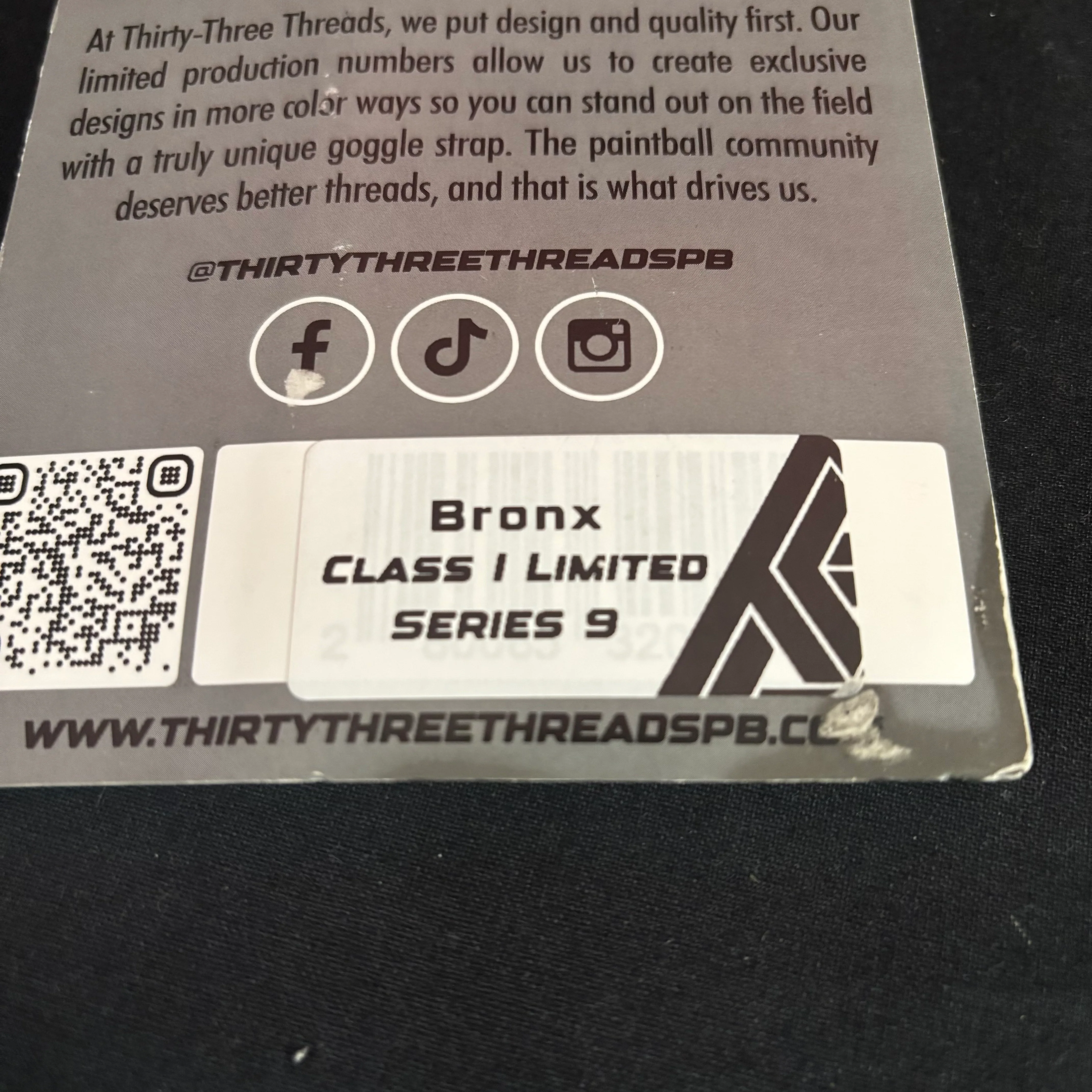 Used Thirty Three Threads Universal Goggle Strap - Bronx - Class 1 Limited (#16 of 33) - Image 3