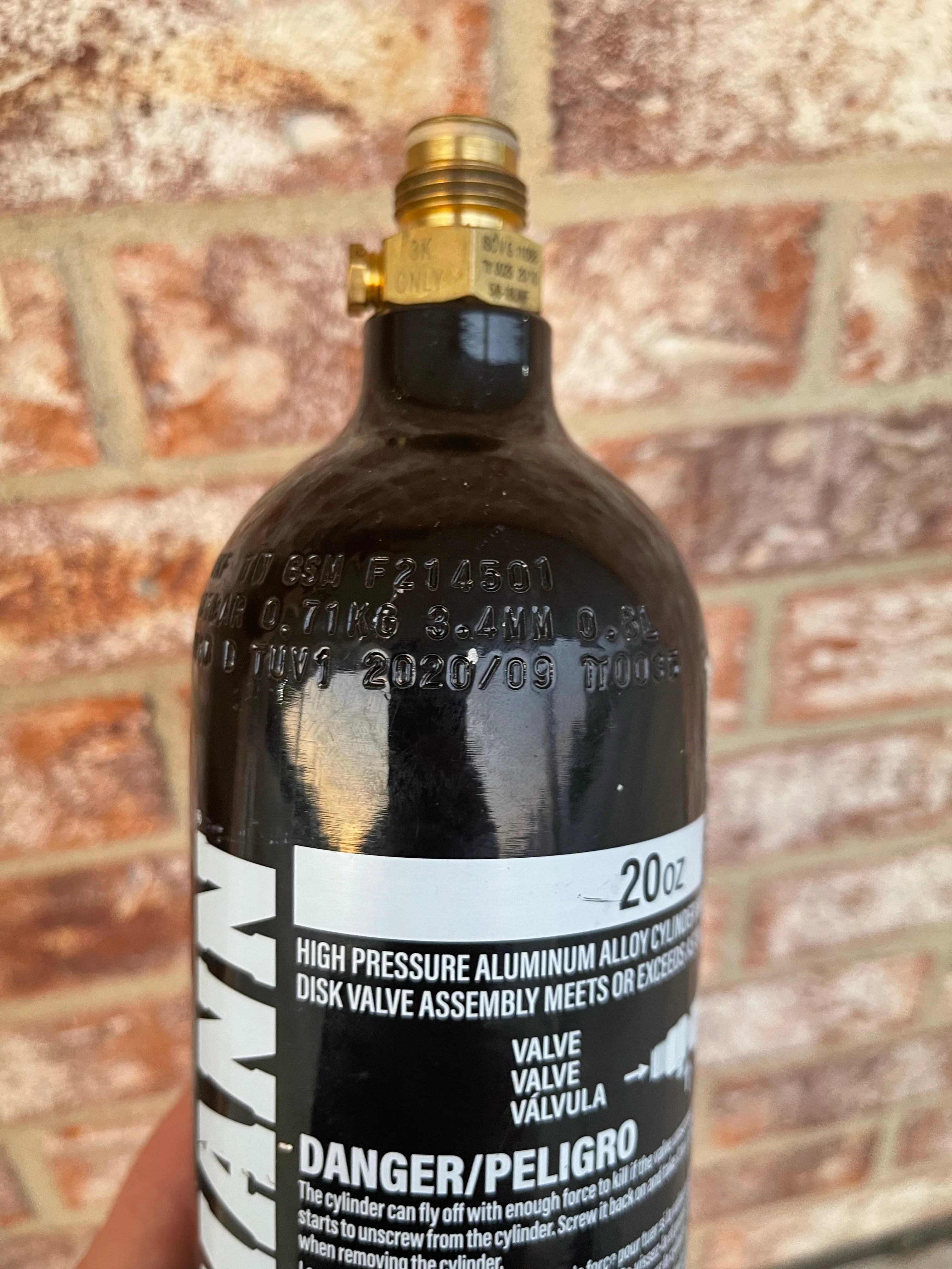 Used Tippmann / Maddog 20 Ounce CO2 Paintball Tanks - Lot of 3 - Image 4
