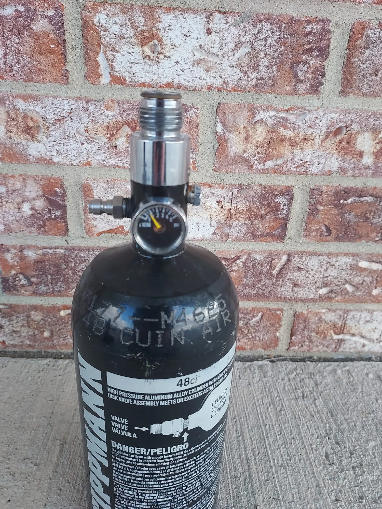 Used Tippmann 48/3000 Paintball Tank - Image 3