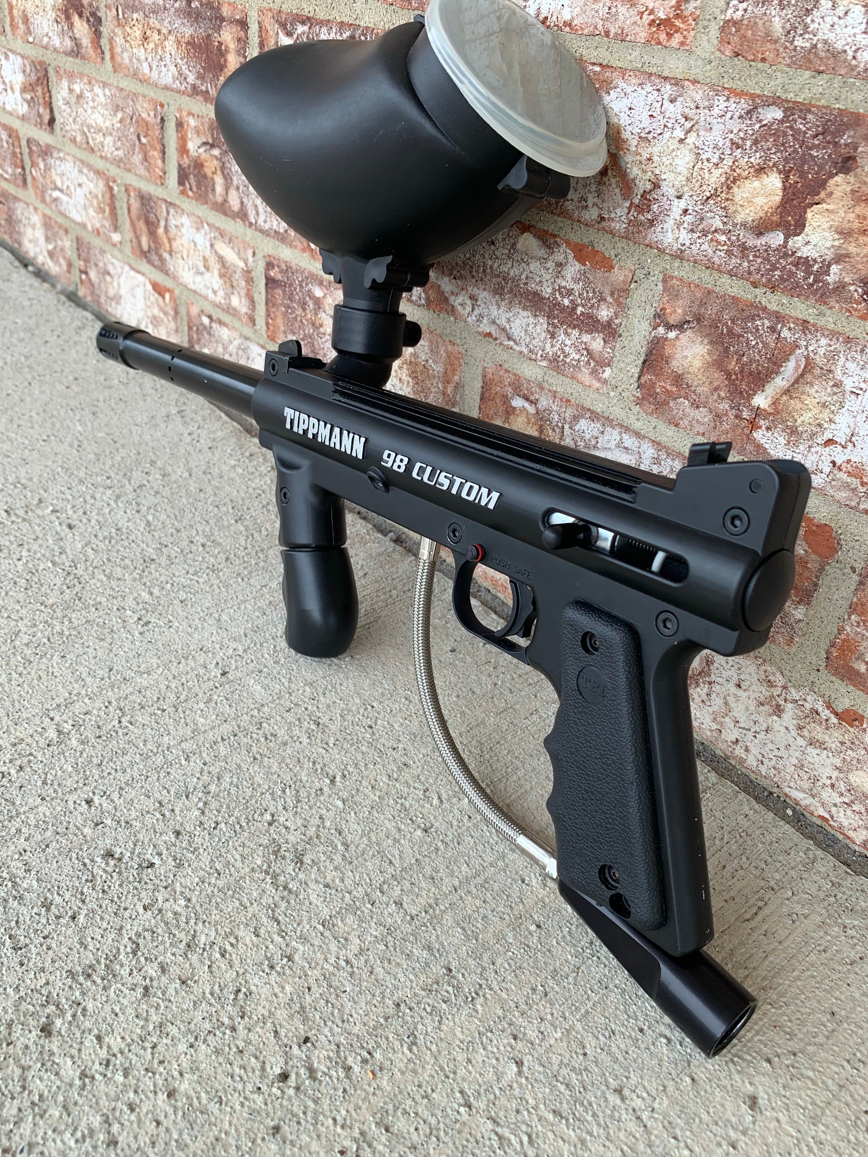 Used Tippmann 98 Custom w/ Loader - Black - Image 3